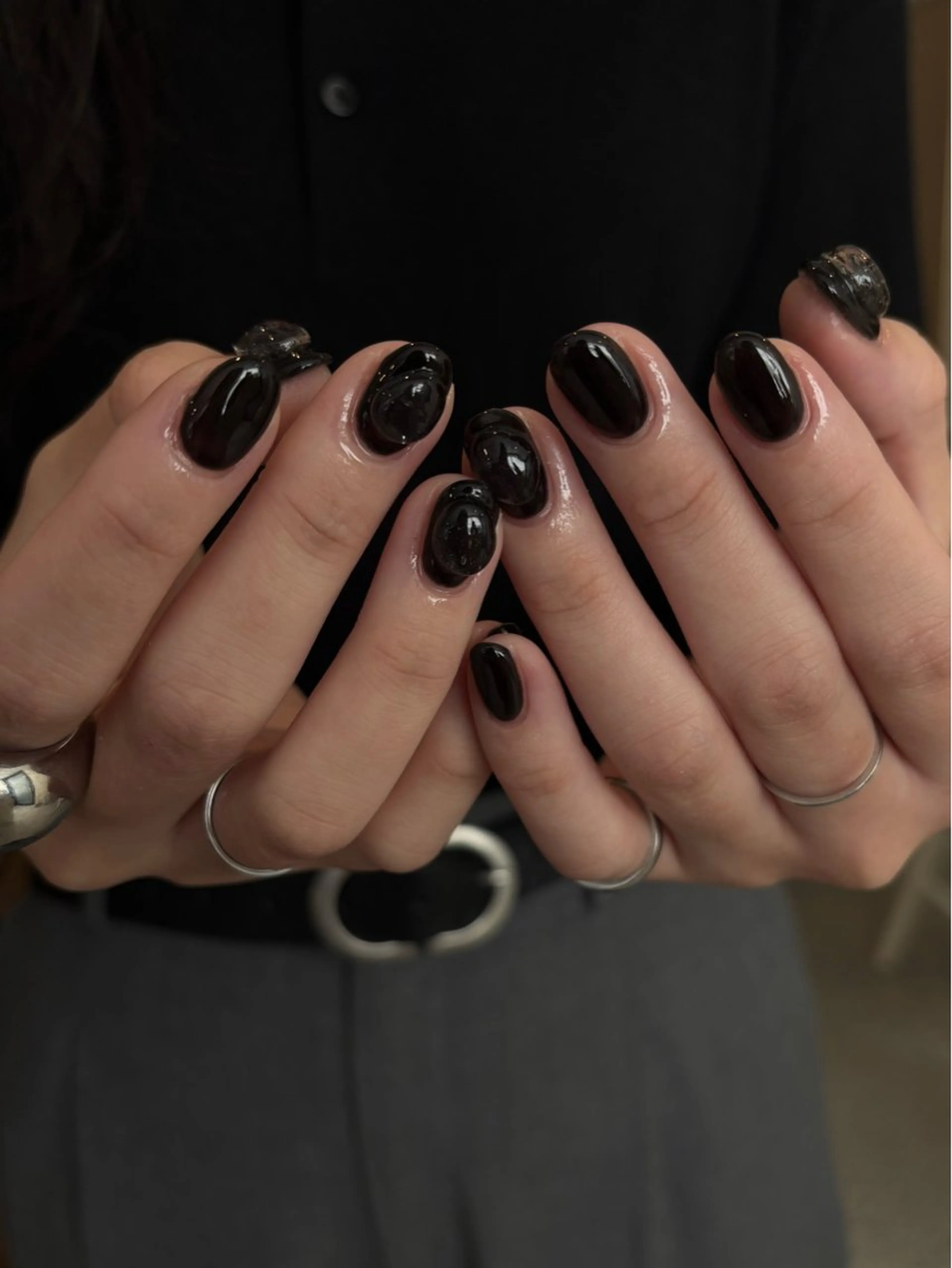 ネイル ぷっくりネイル シンプルネイル ハンドネイル nao＿nail .929のネイルデザイン