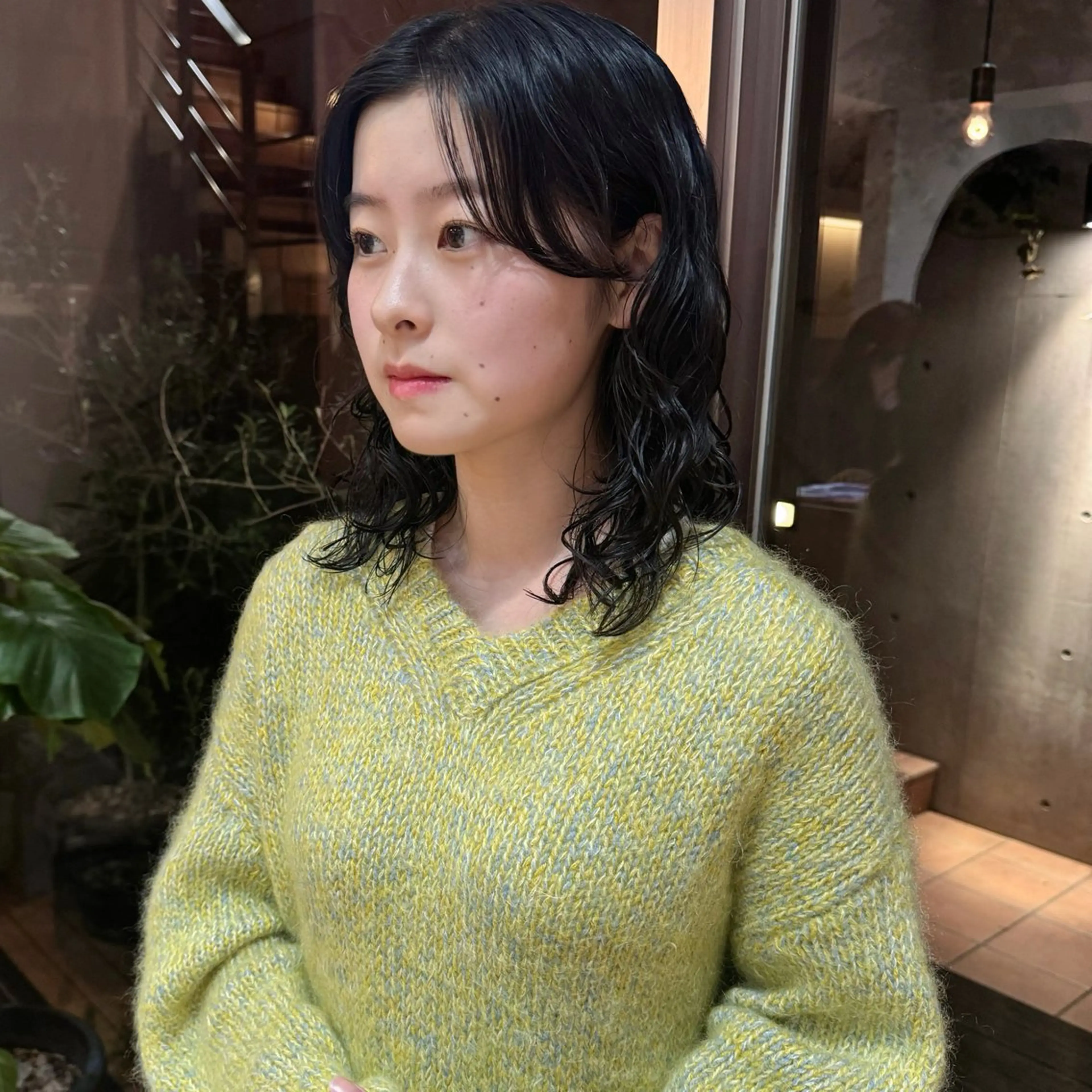 ミディアム パーマ カット パーマ 大橋 芽衣のヘアスタイル