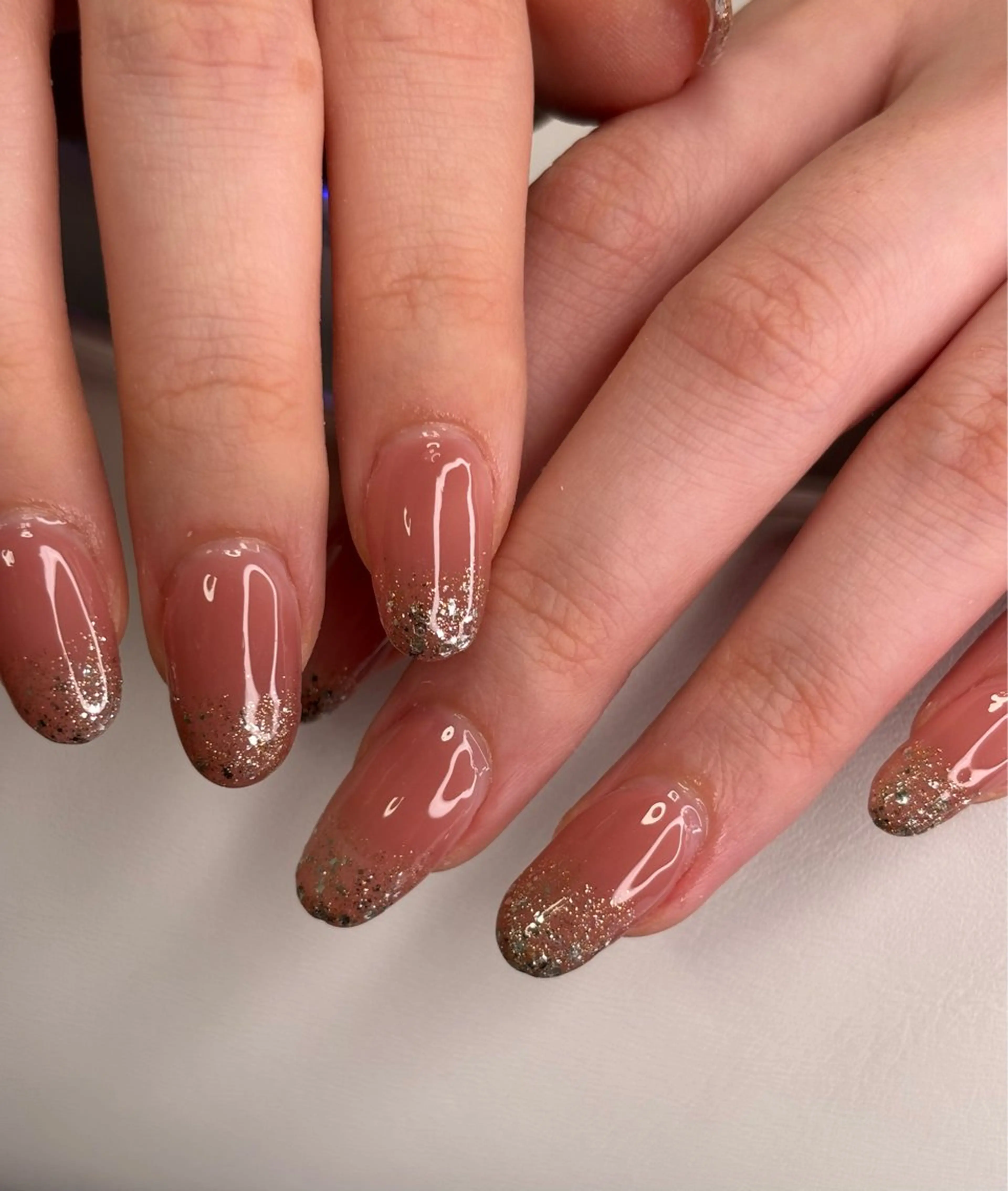 ネイル ラメ(グリッター) ハンドネイル pesca shihoのネイルデザイン