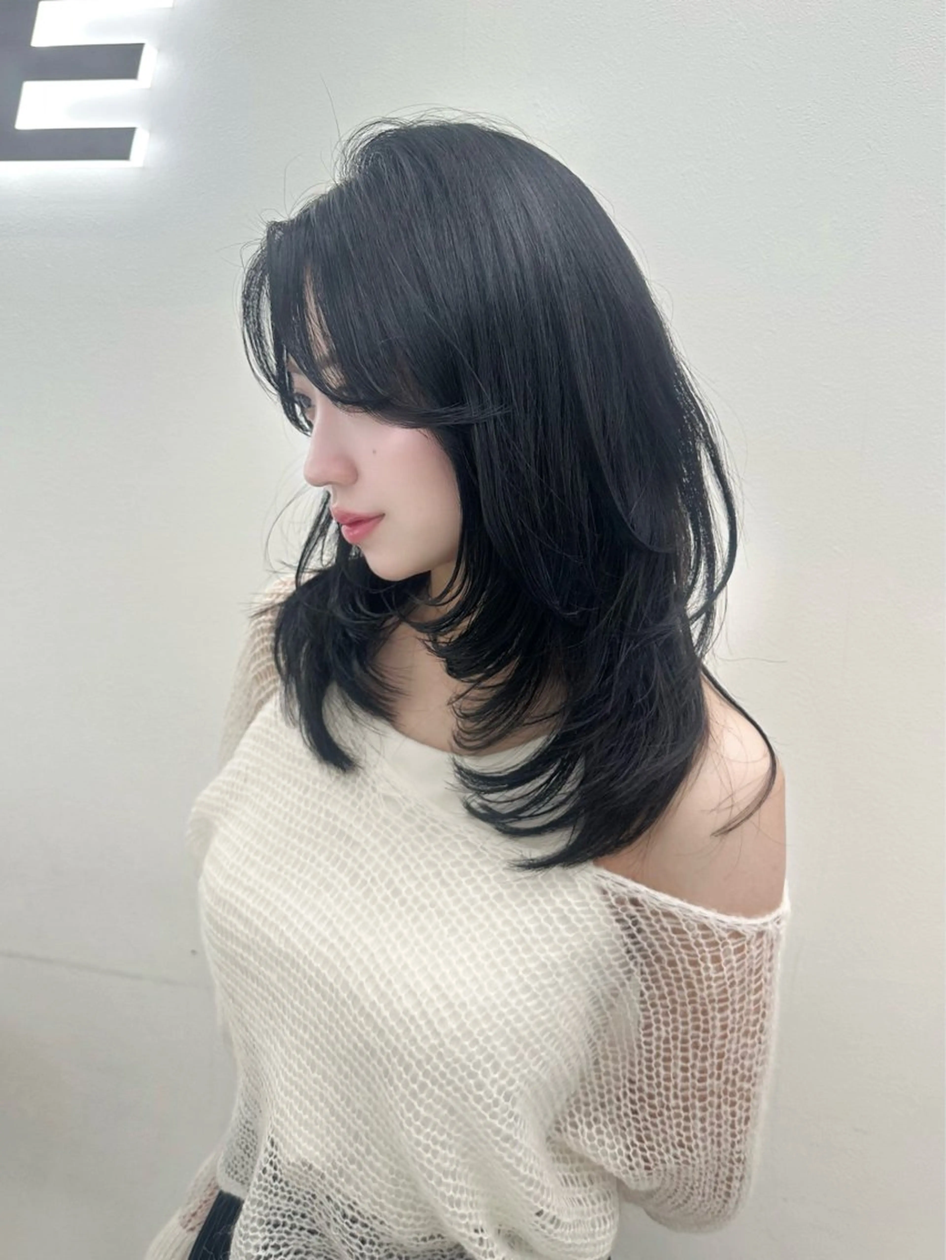 ロング カラー ヘアアレンジ カット ヘアカラー 大人っぽ中韓レディ ヘア🤍MAOのヘアスタイル