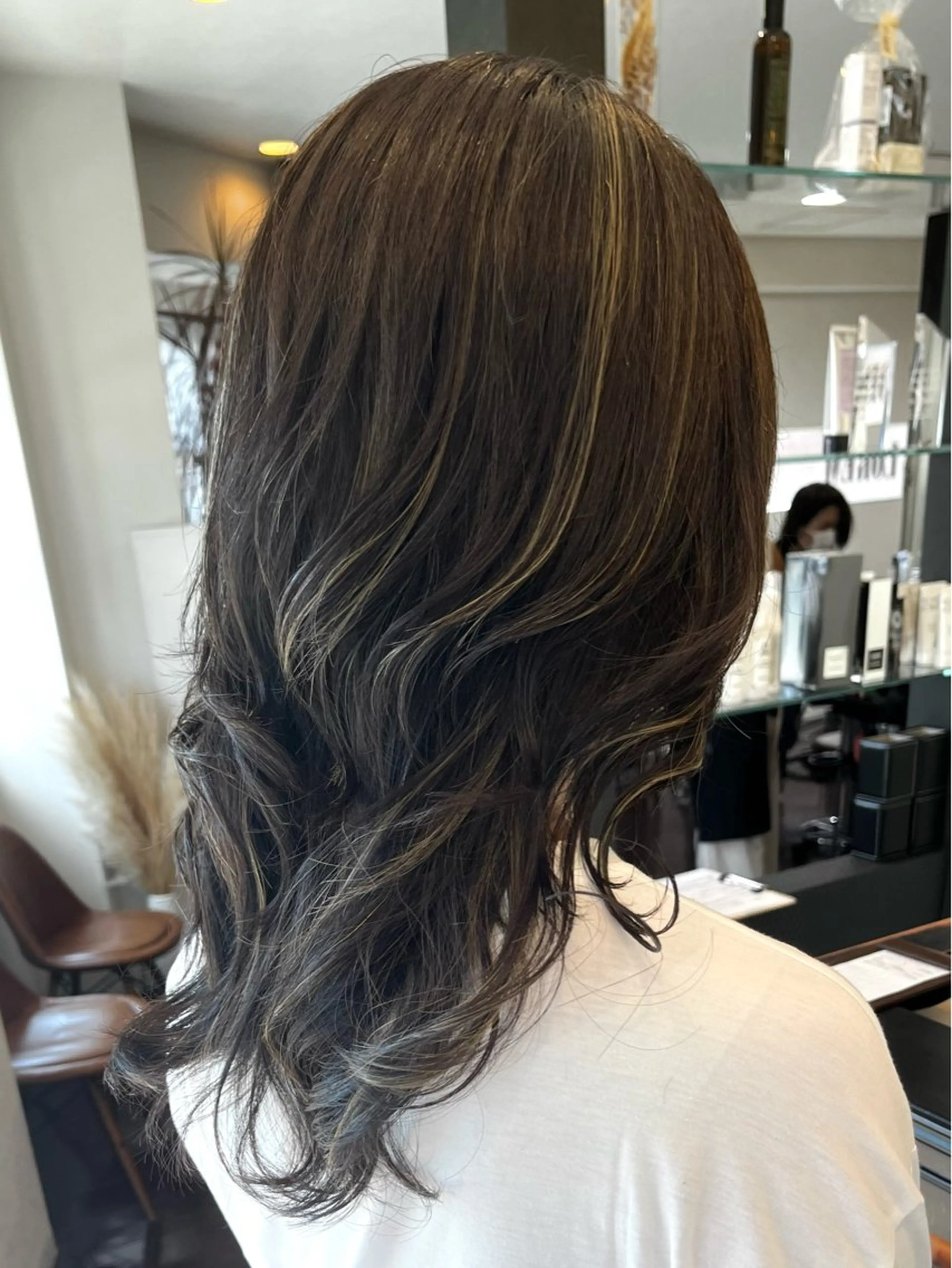 セミロング カラー ハイライトカラー ハイライト ウルフカット 高槻/LOREM/ Akiraのヘアスタイル