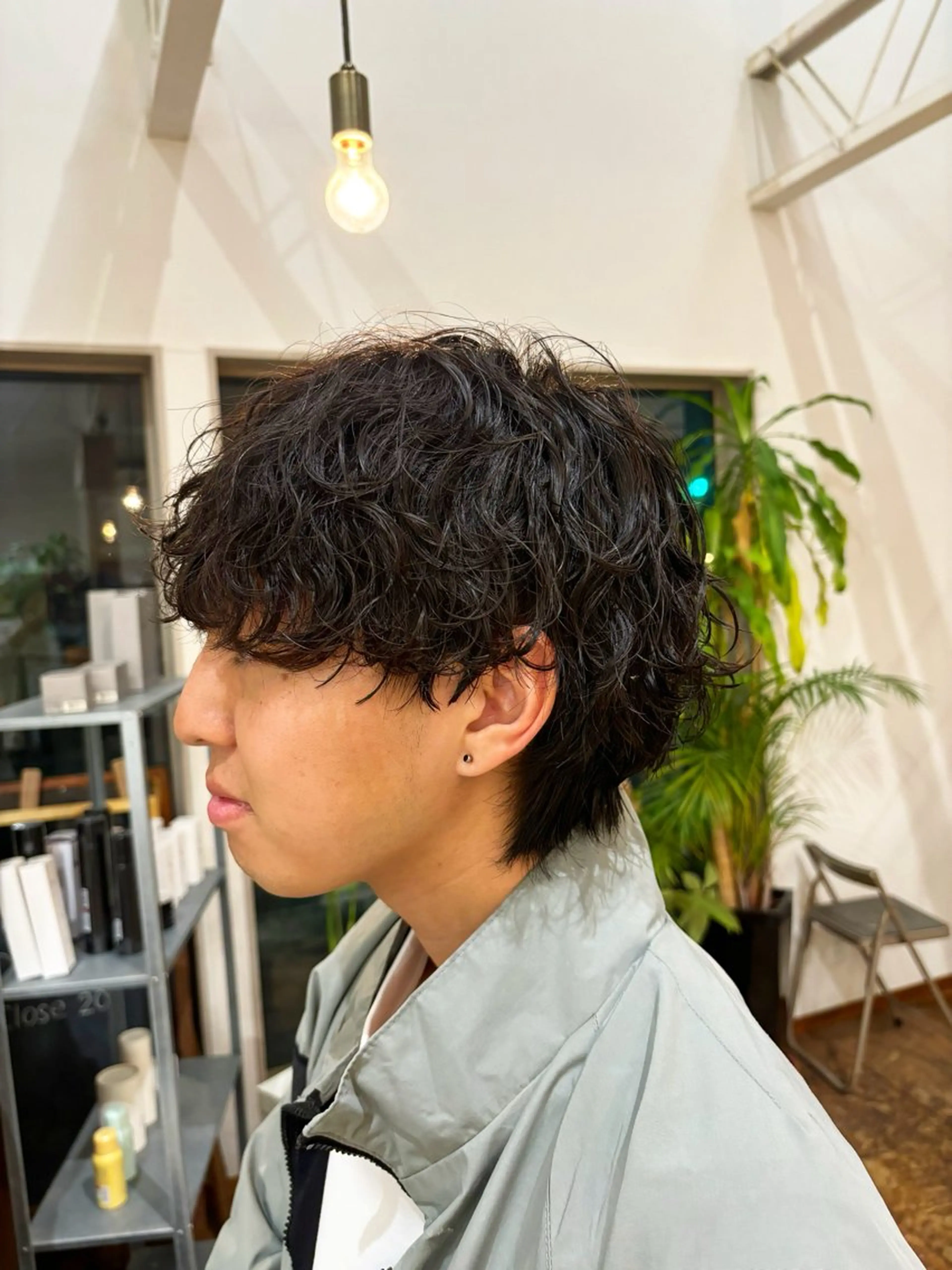 ミディアム ミディアムパーマ beat 磯谷のヘアスタイル