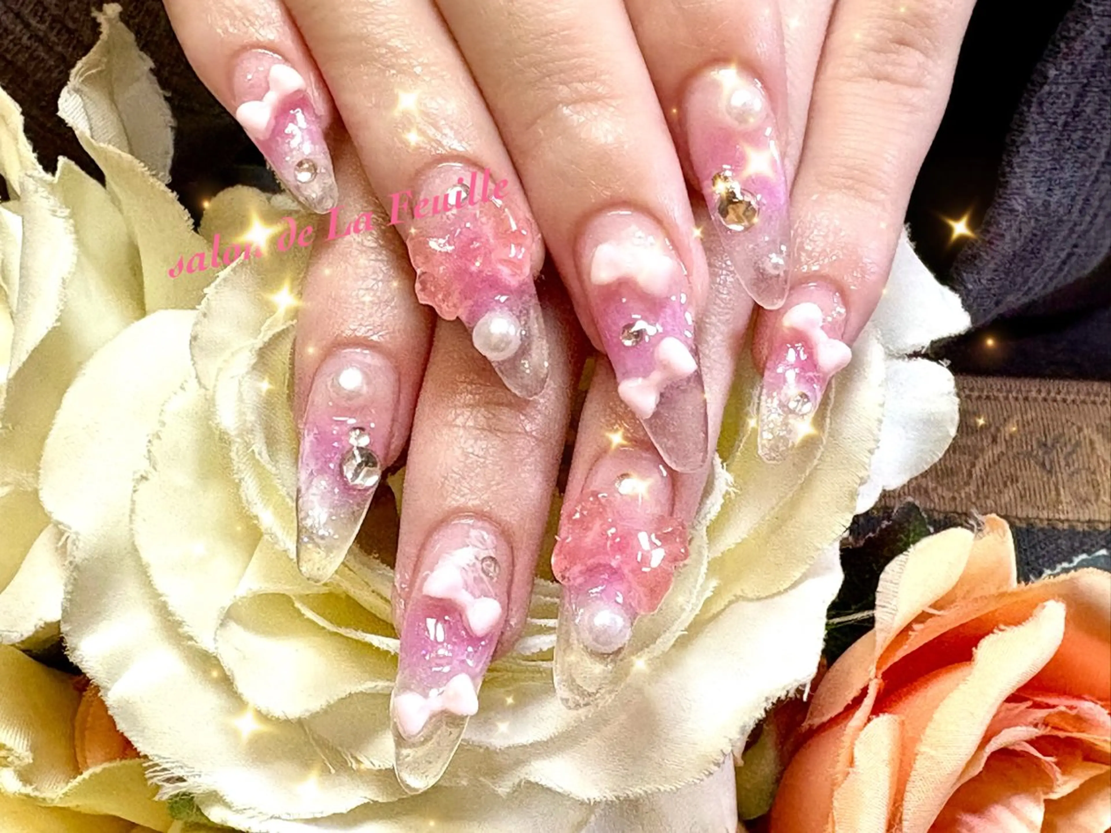 ロング サロンドラフィーユ LAFEUILLEのネイルデザイン