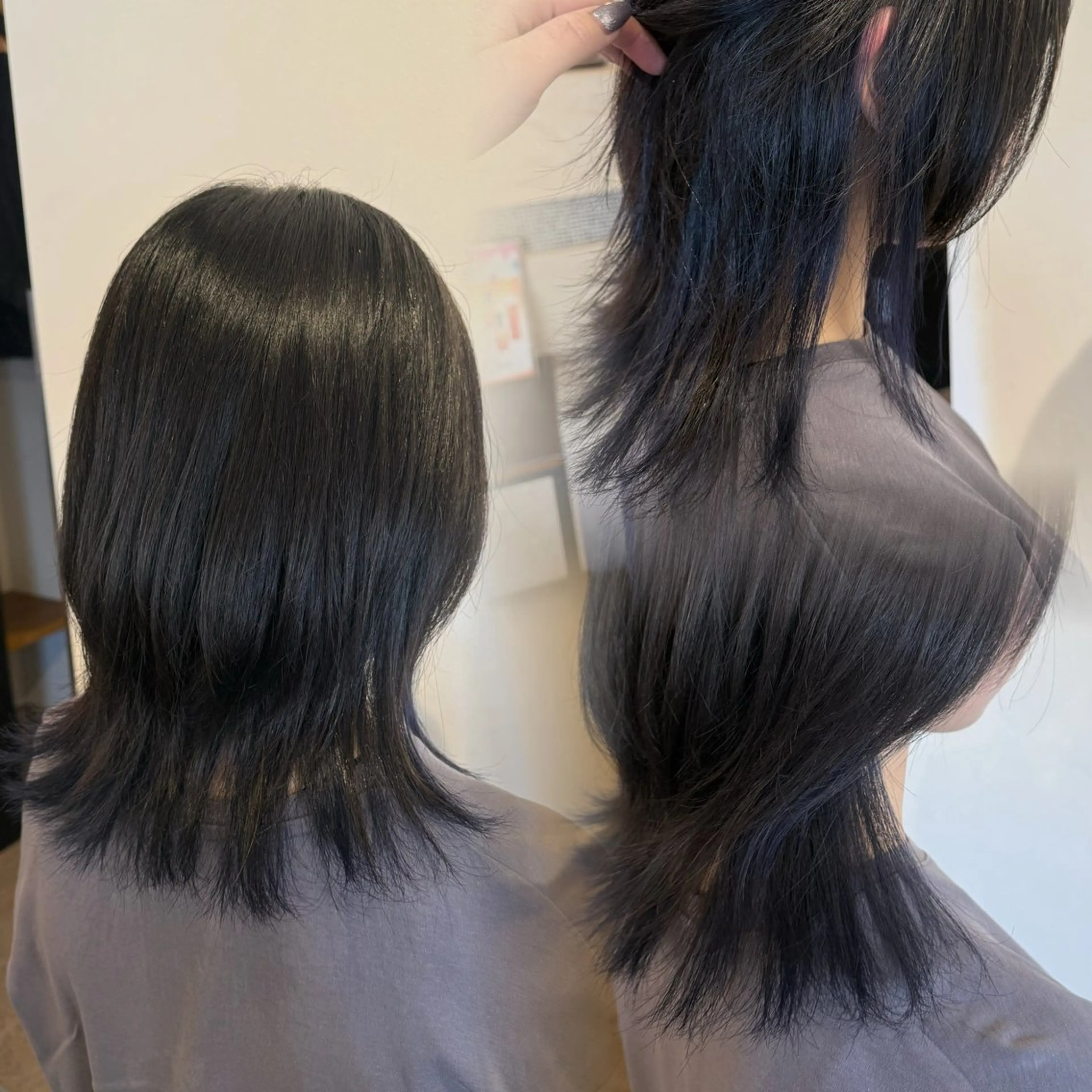ミディアム 明 (めい)のヘアスタイル