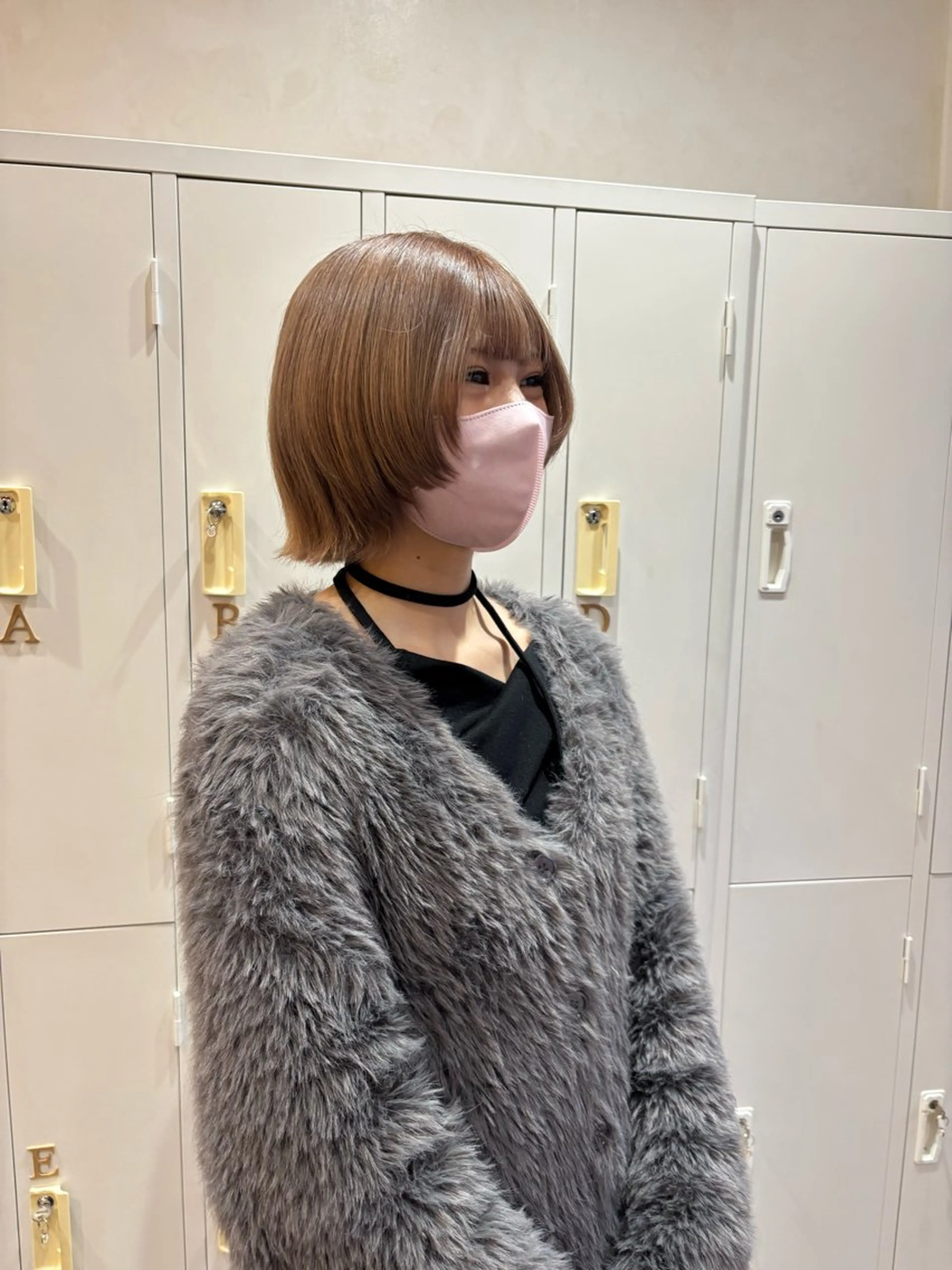 ミディアム ボブレイヤー ボブ レイヤーカット カット トリートメント ヘアセット 🧸似合わせデザイン ほそいけいこ🧸のヘアスタイル