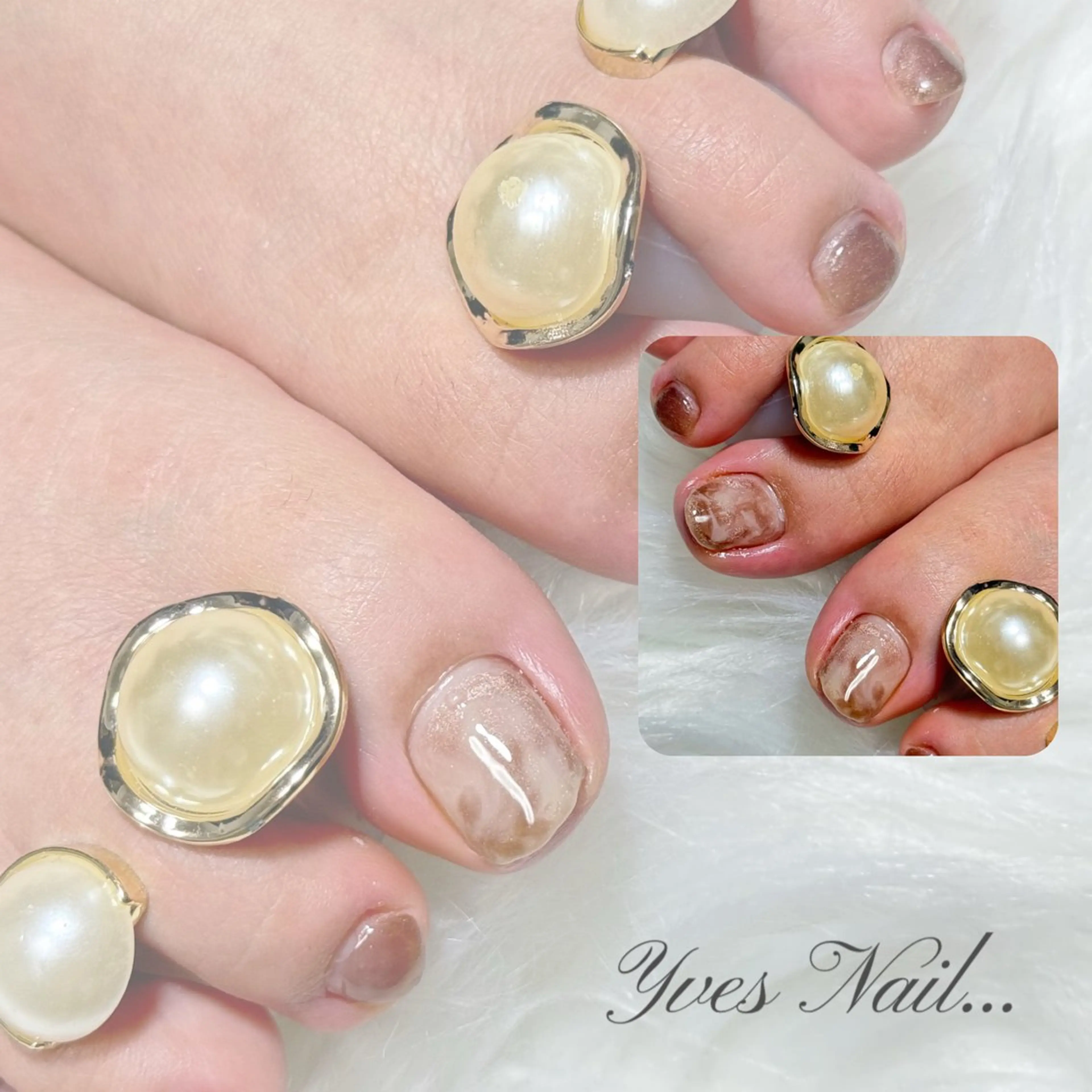 ネイル フットネイル ニュアンスネイル フットネイル kanno yのネイルデザイン