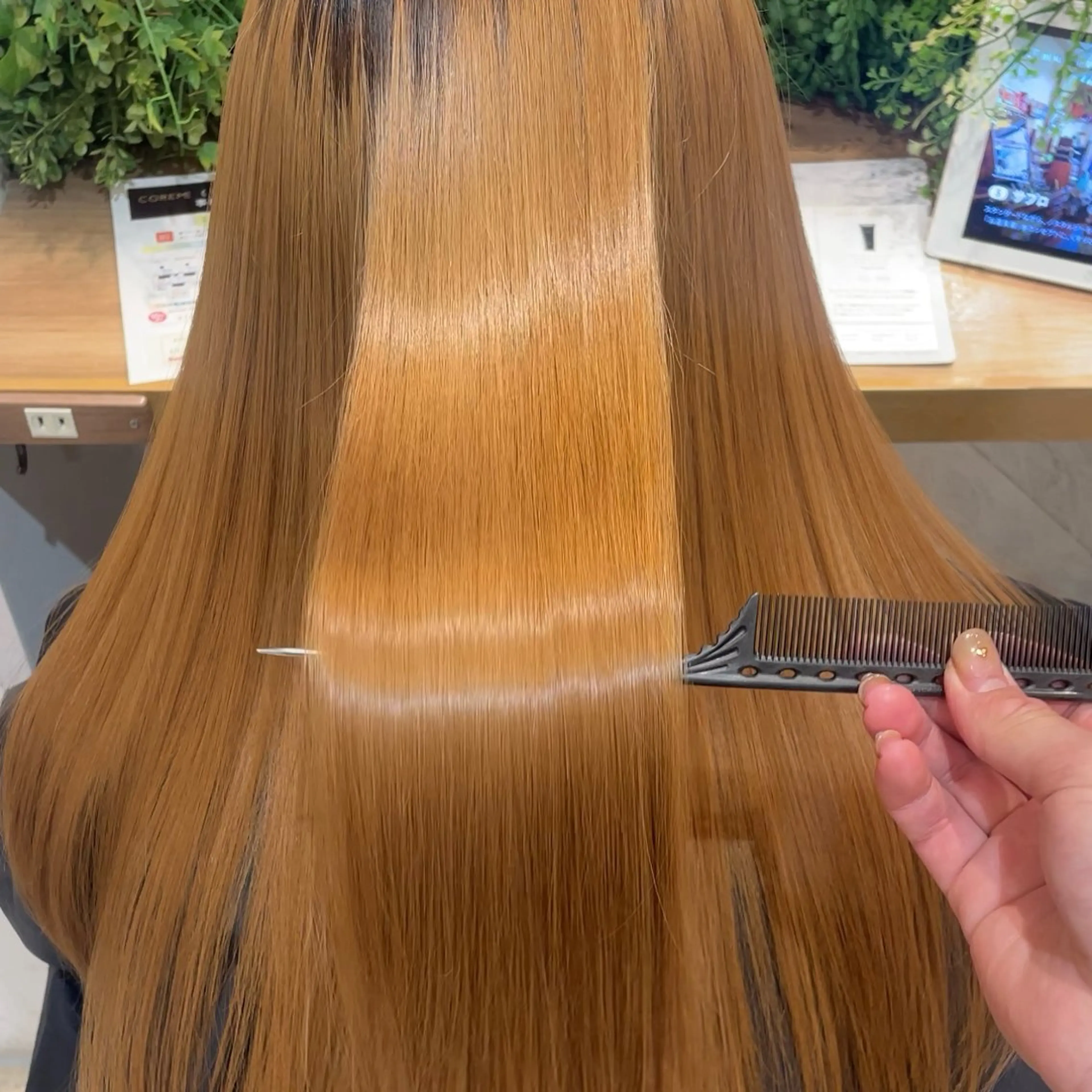 セミロング トリートメント 横浜パーマ🌐メンズ 暖色カラーもえかのヘアスタイル