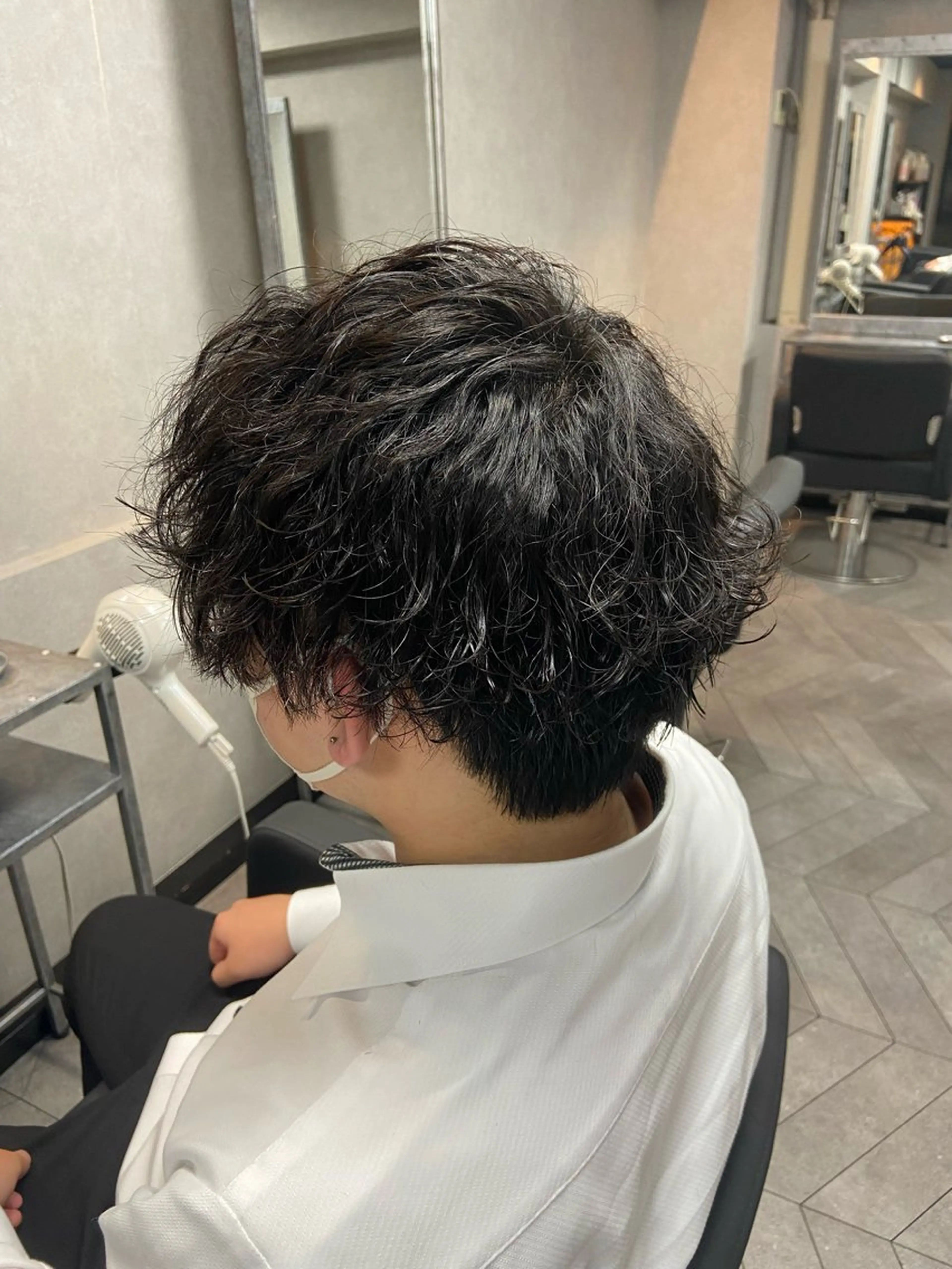 カット＋波巻きパーマ＋トリートメントの写真