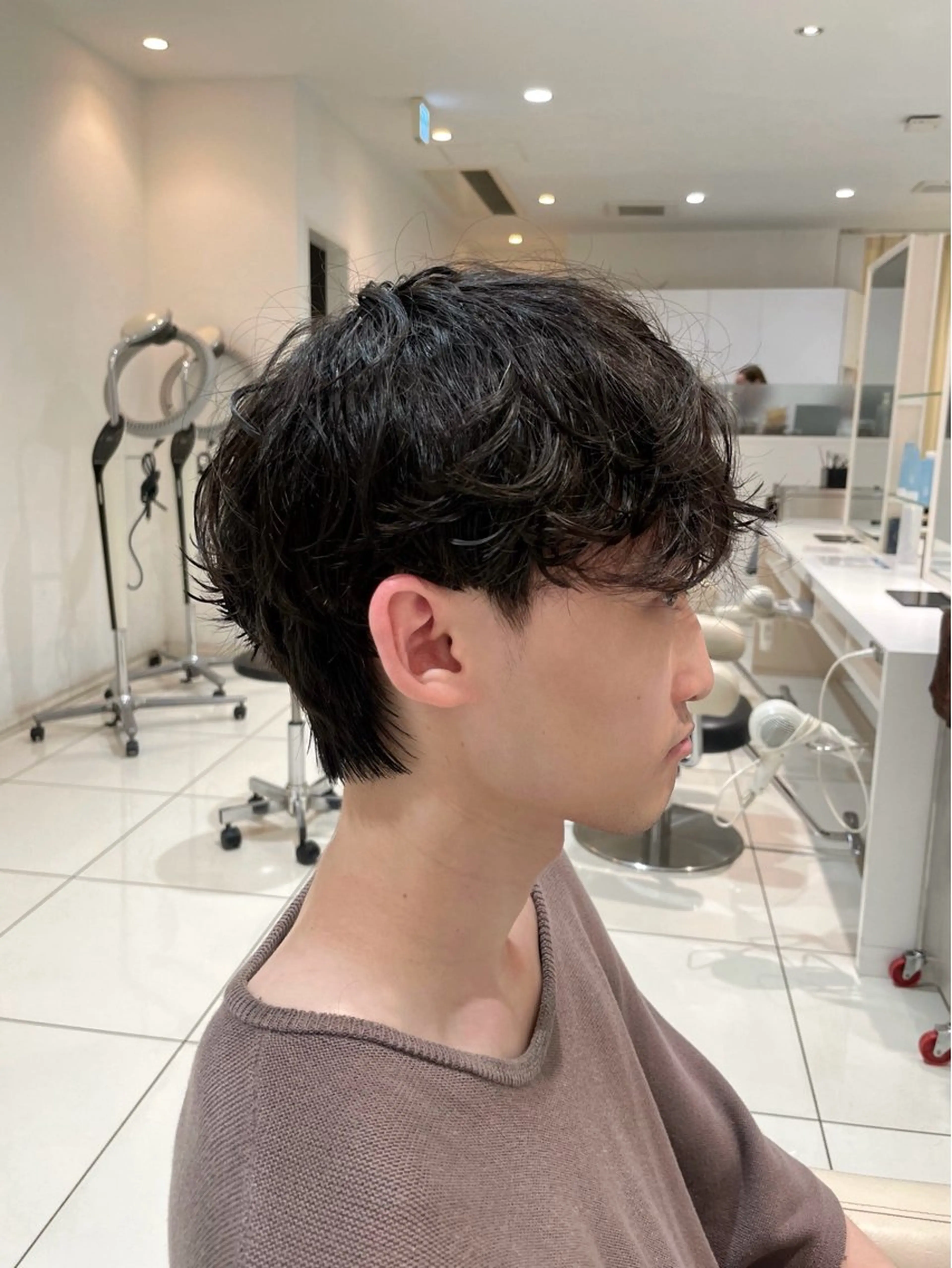 ショート パーマ メンズ メンズパーマ 樋笠 知佳のヘアスタイル