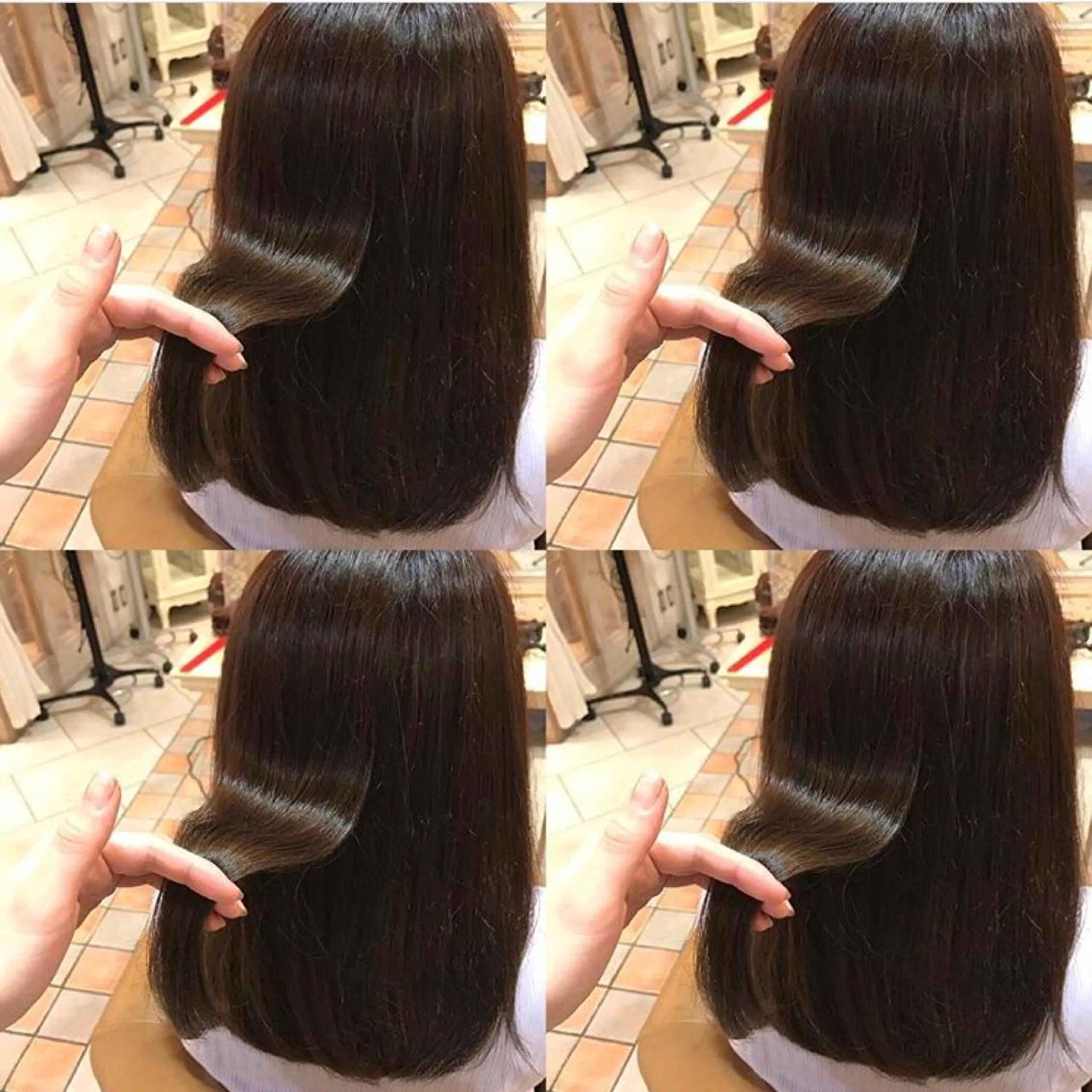 ミディアム レイヤーカット✂︎池 袋個室サロンkumaのヘアスタイル