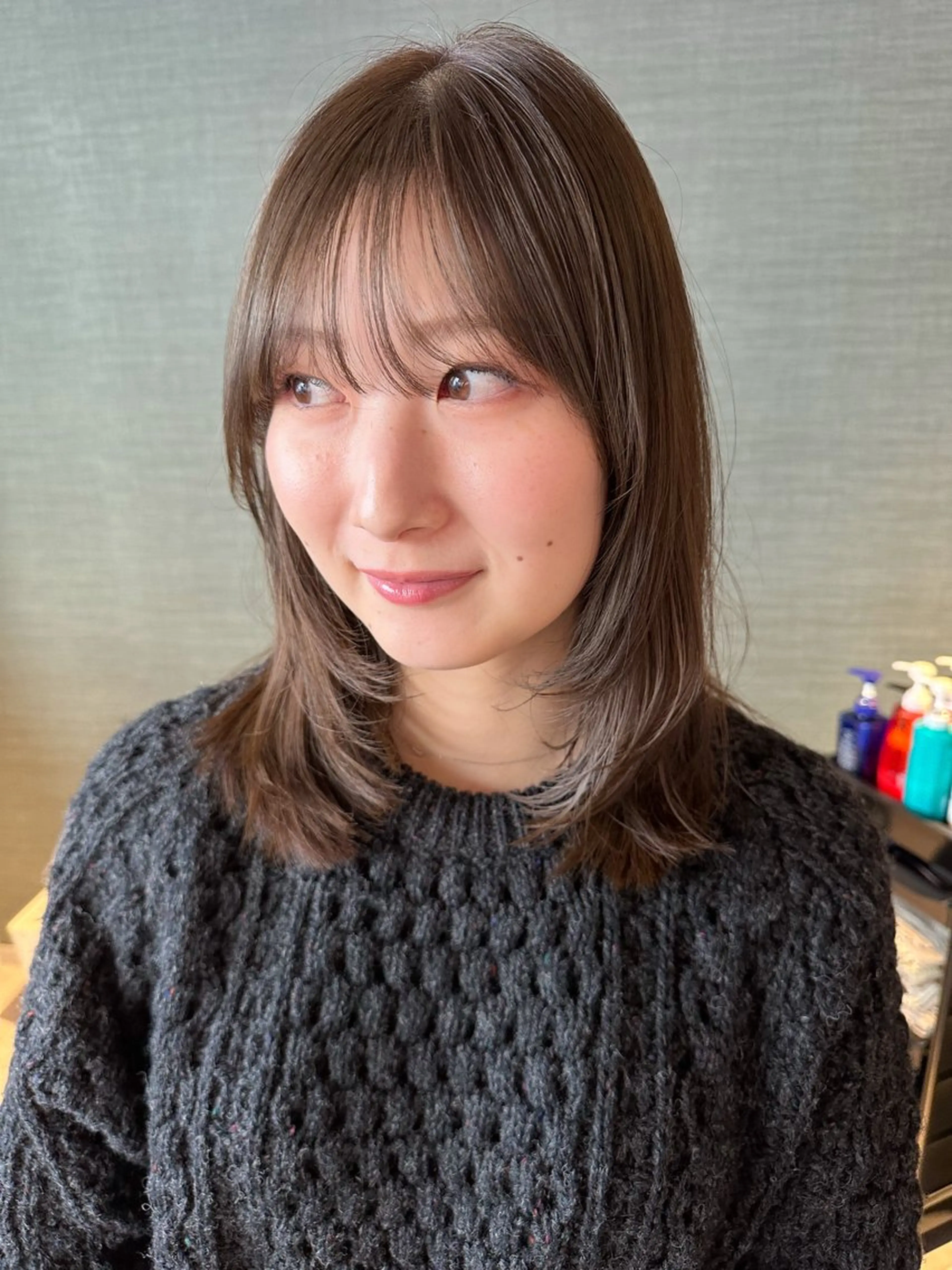 ミディアム ミディアムレイヤー レイヤーカット カット 🌸SAORI /透明感カラー🌸のヘアスタイル