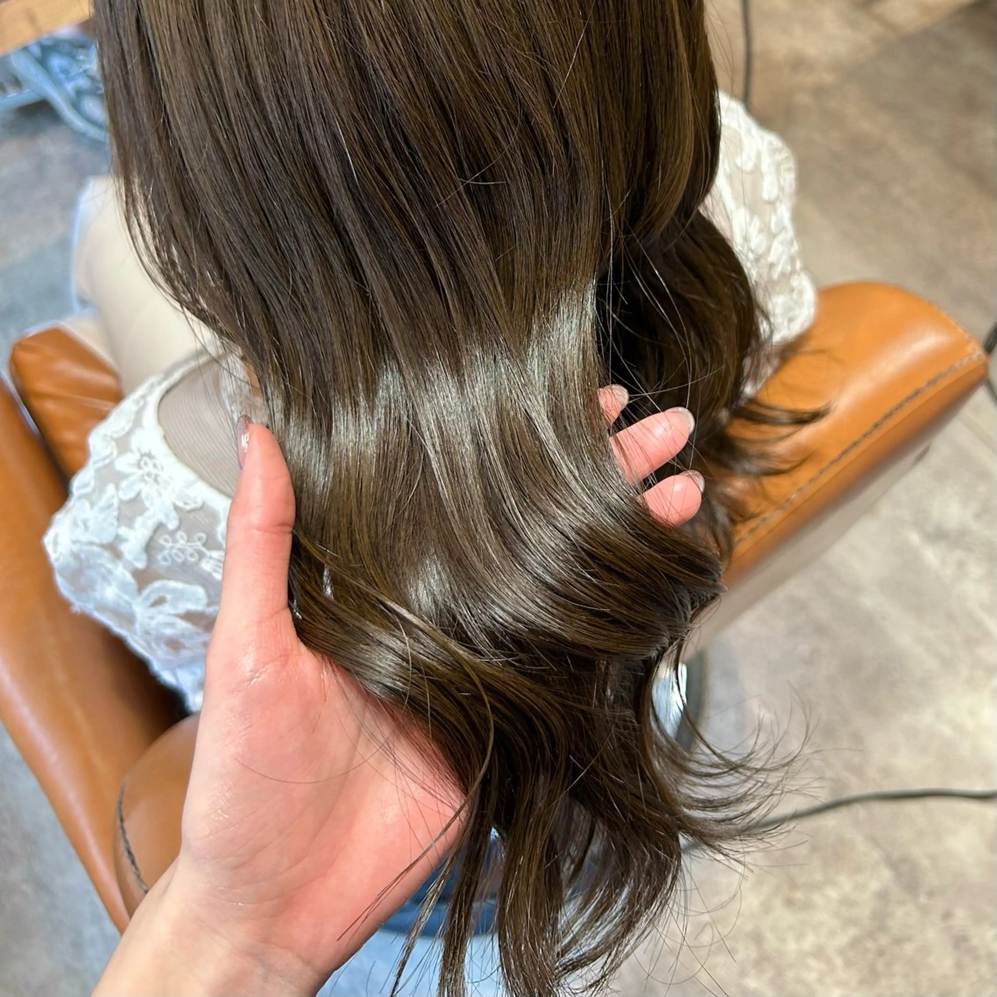 セミロング カラー HARE nene🐿🍡のヘアスタイル