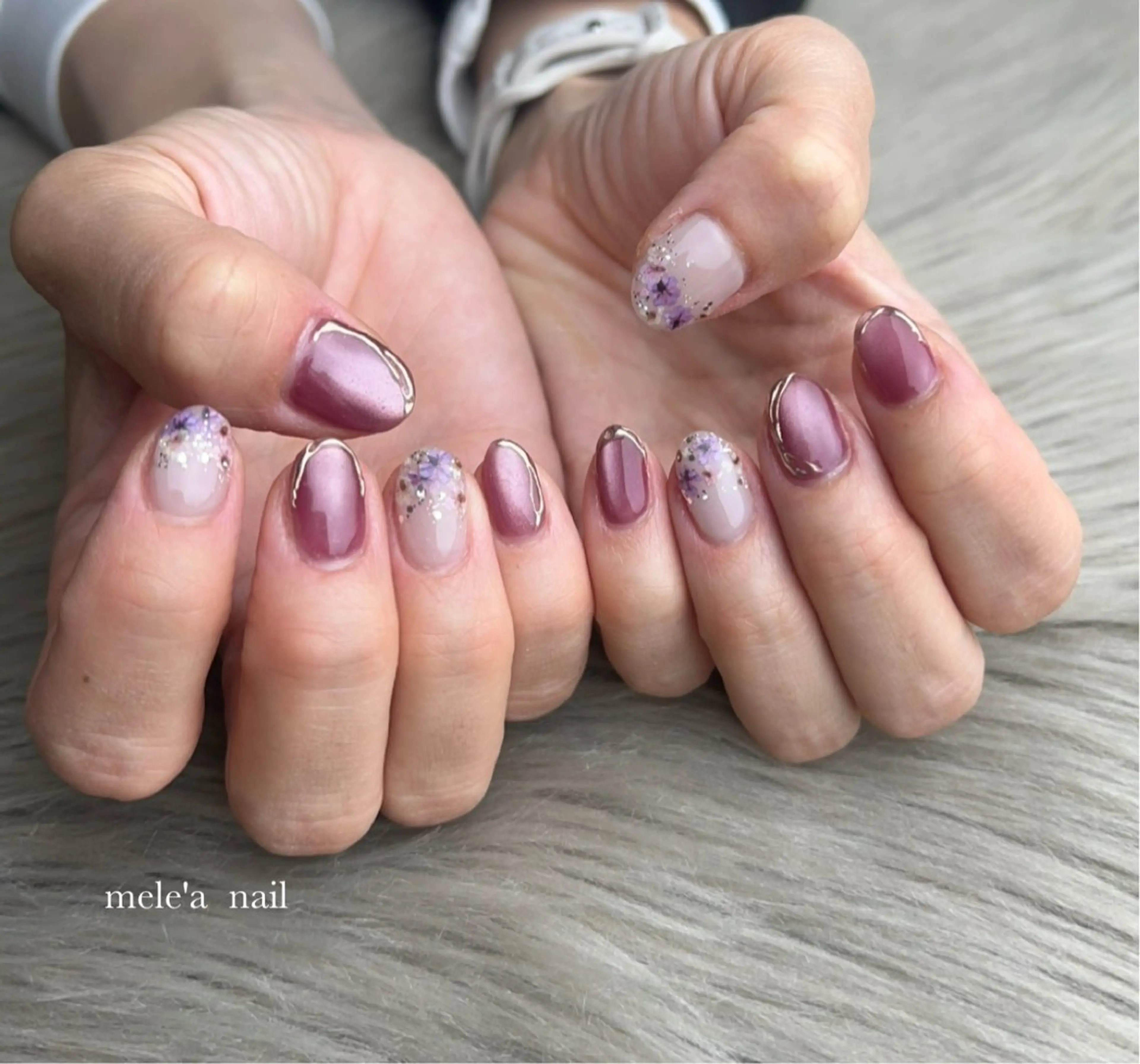ネイル フラワーネイル ハンドネイル miho meléanailのネイルデザイン