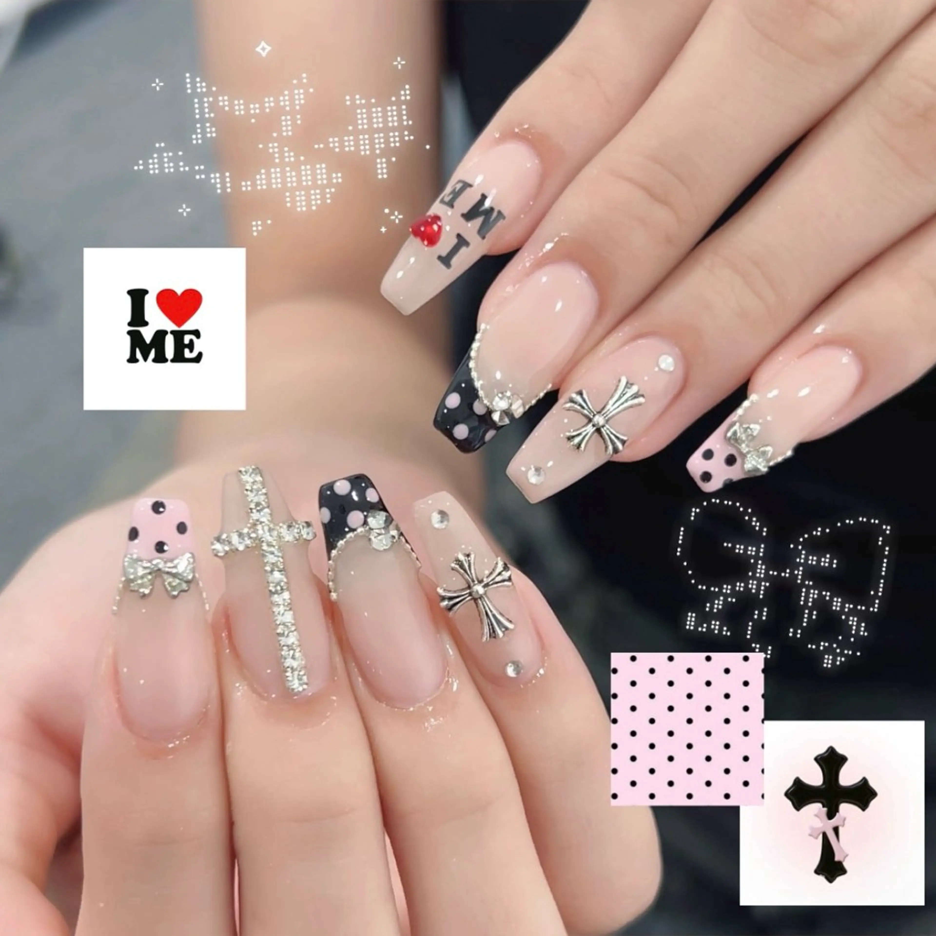 ネイル ハンドネイル 🪄mimi🎀 Midori🪽のネイルデザイン