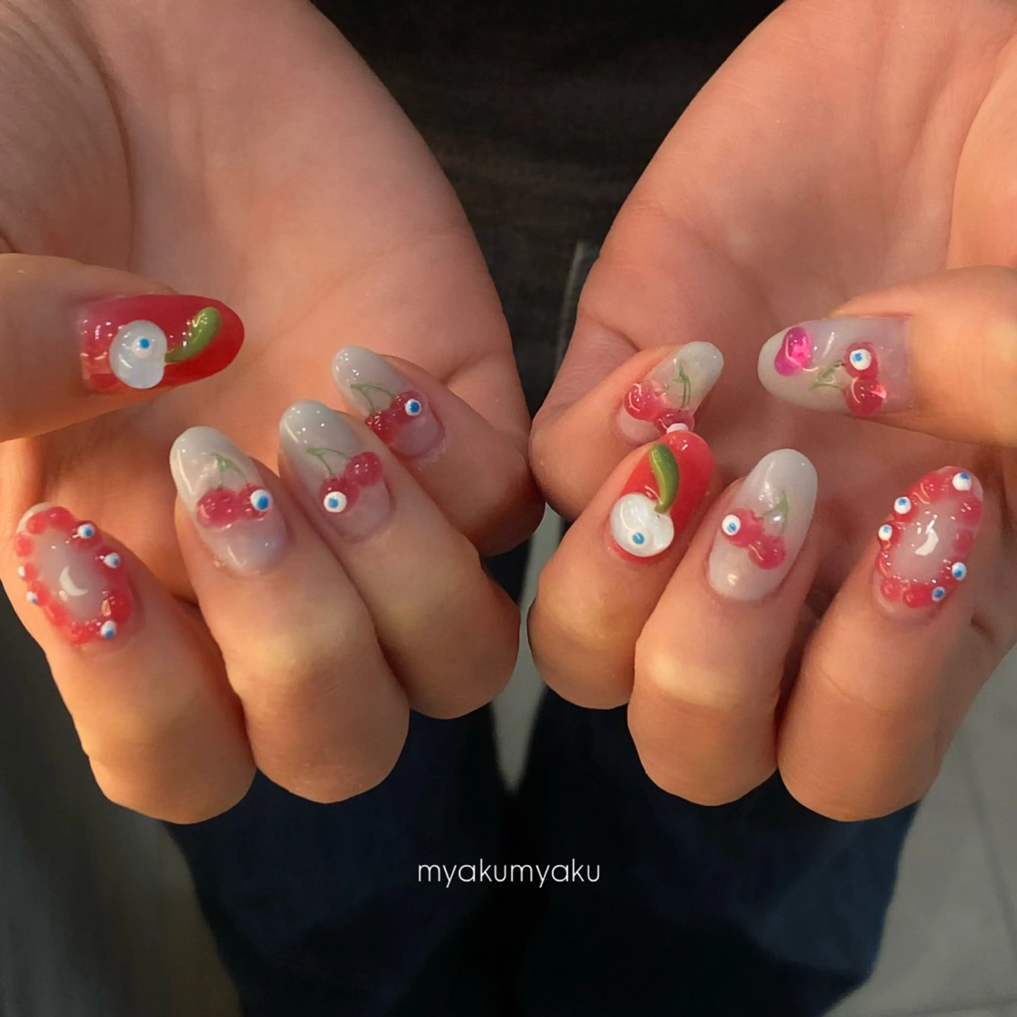 ネイル ハンドネイル フットネイル nano/きもかわ nail🐬🫧のネイルデザイン