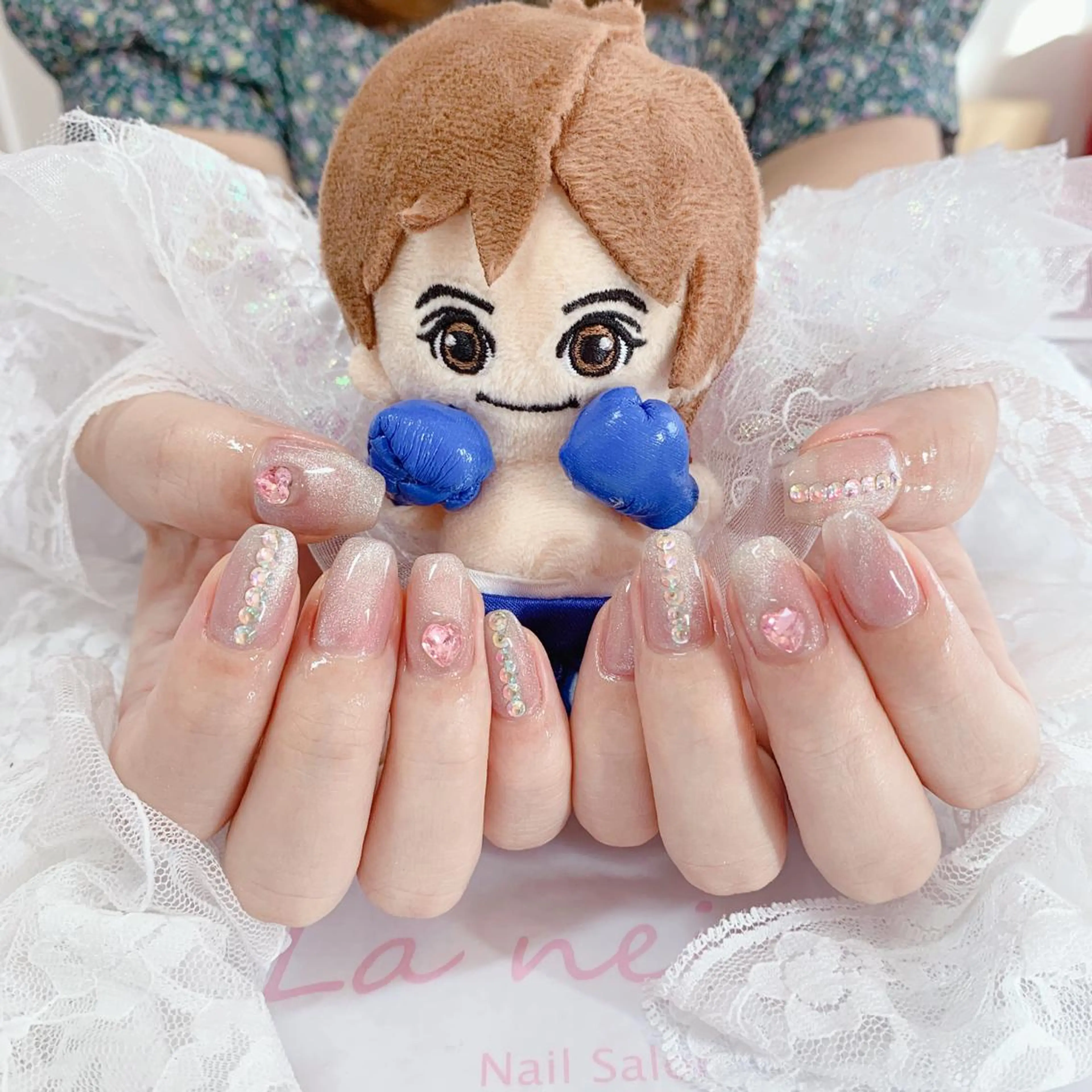 ネイル ハート La neige* yuki 🐩🌙のネイルデザイン