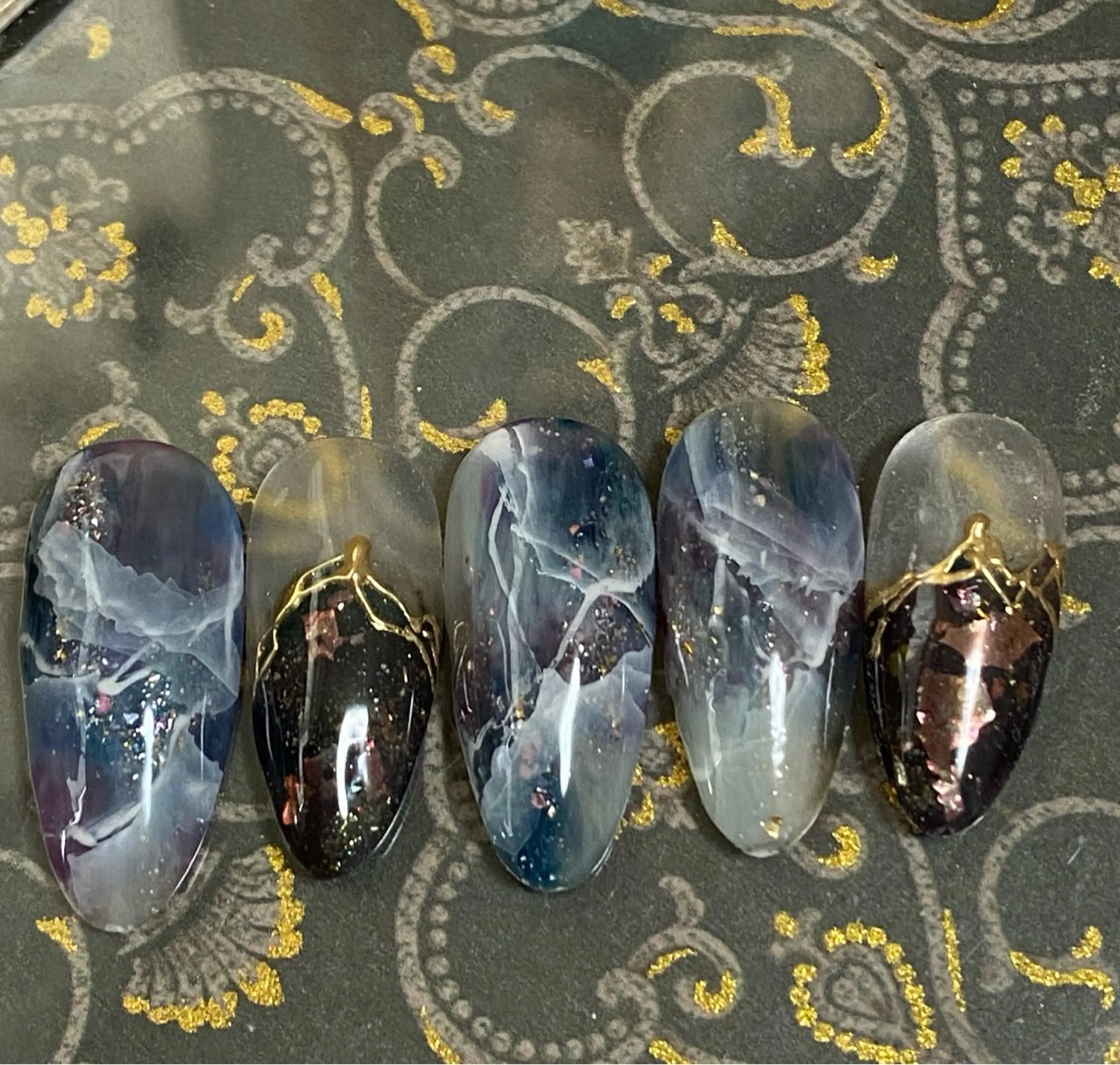 ネイル アートネイル ニュアンスネイル 自宅ネイルサロン ♦️nuance♦️のネイルデザイン