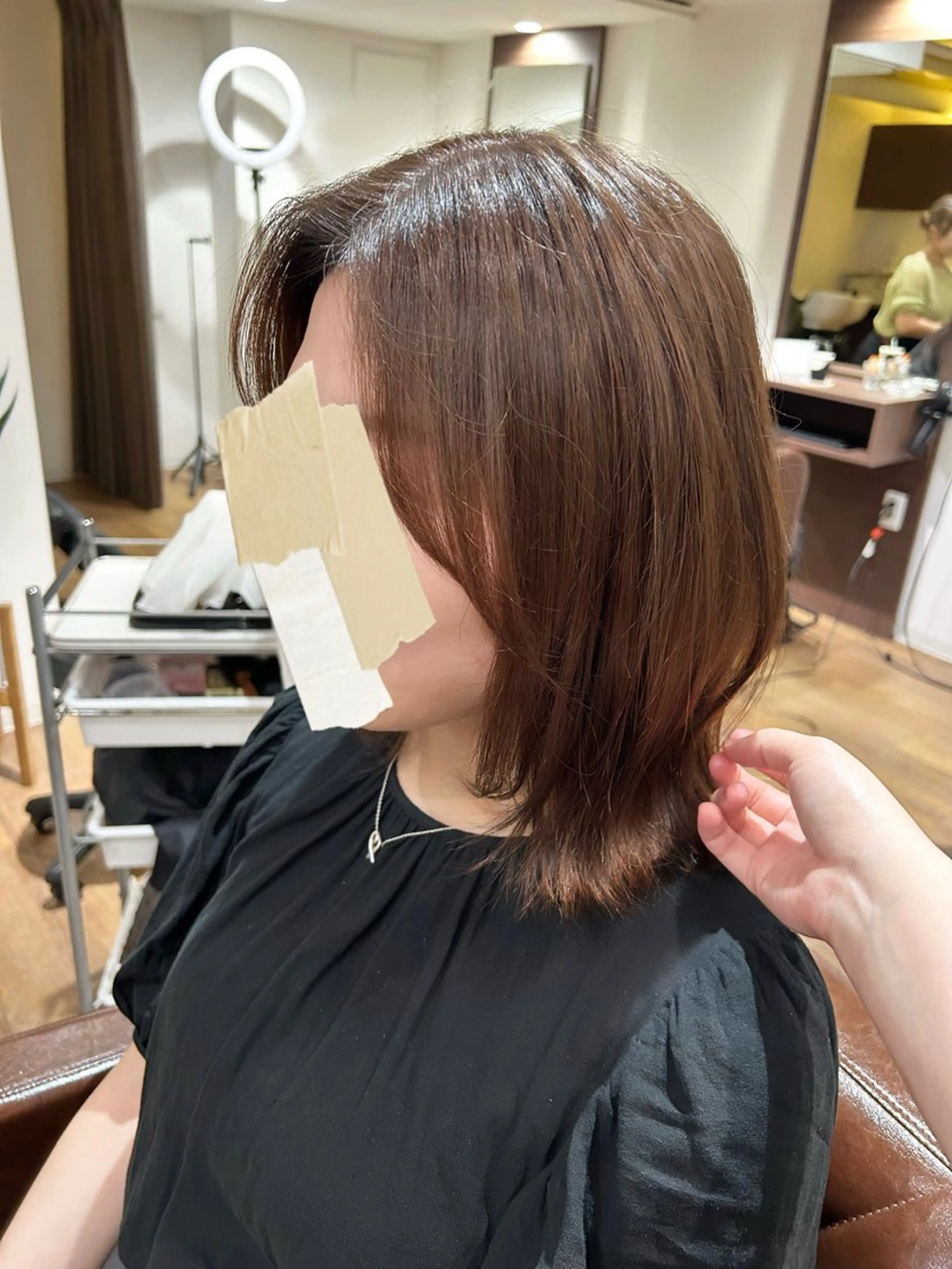 ミディアム YUZA grow hair 【ユーザ グロウ ヘア】所属・縮毛矯正/似合わせ カット/伊藤はるかのヘアスタイル