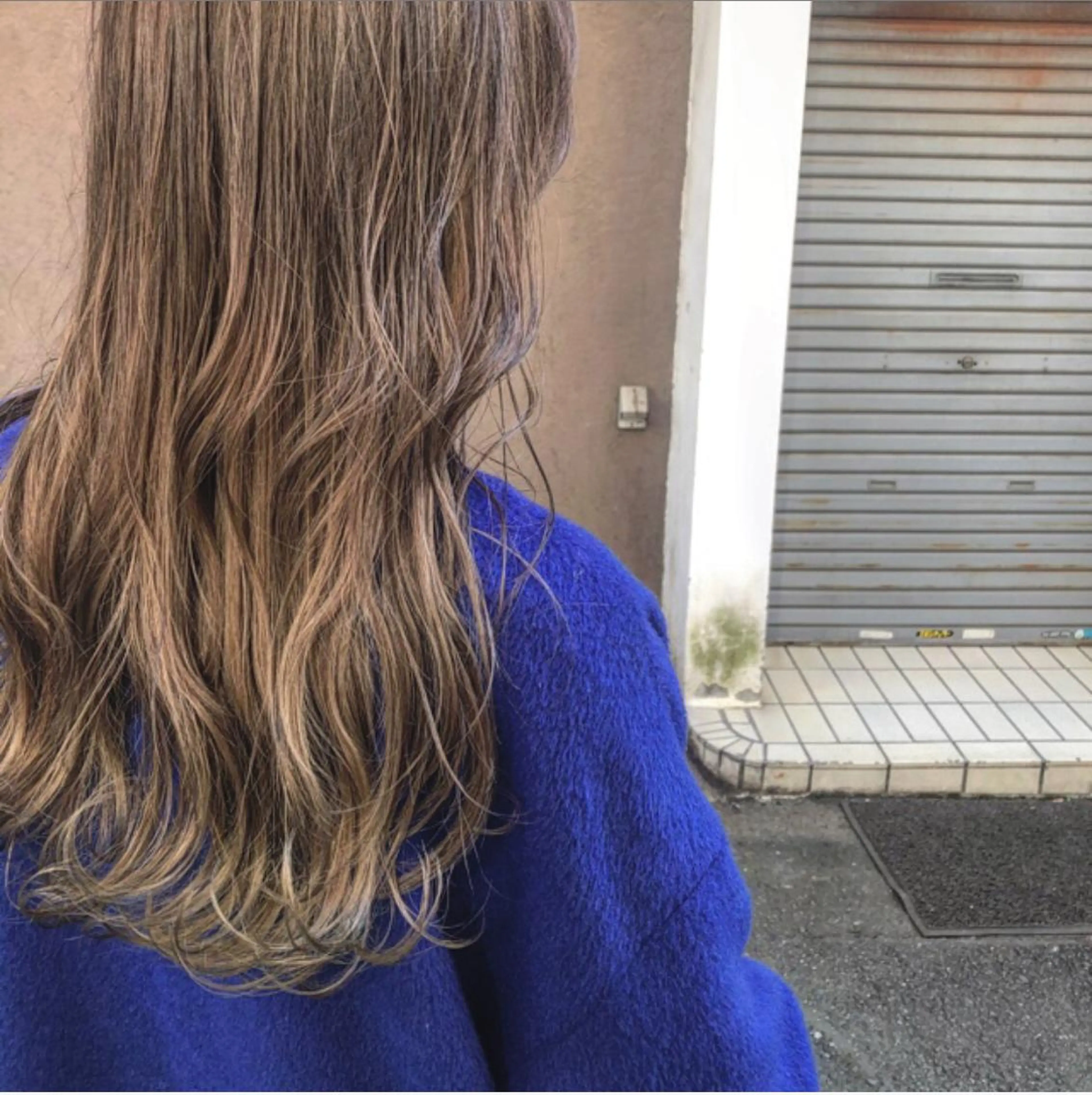 ロング パーマ デジタルパーマ カットカラーモデル BASSA上石神井店のヘアスタイル