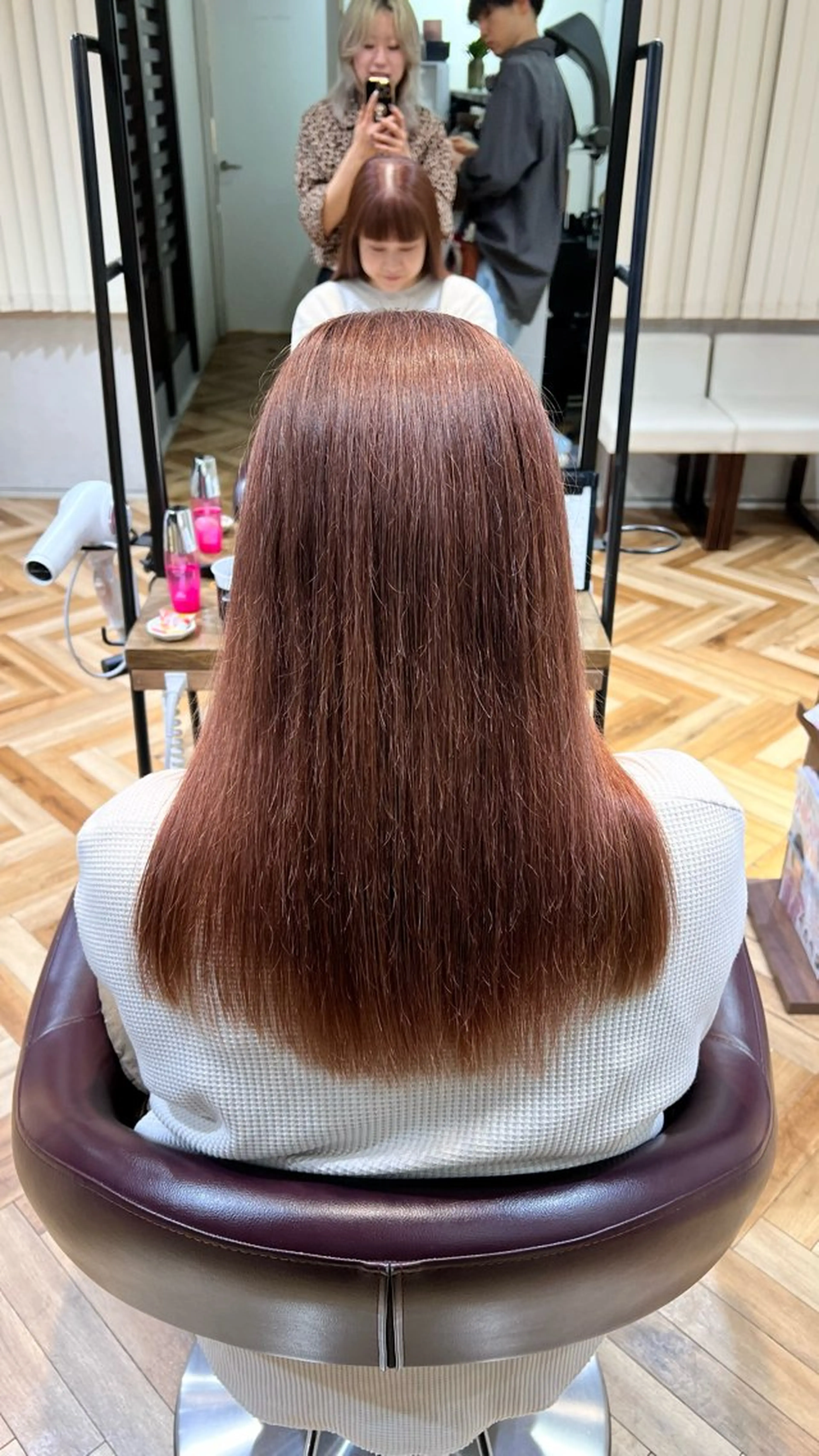ロング カラー ヘアカラー トリートメント 🌞レイヤー×カラー 前川那津美🌞のヘアスタイル
