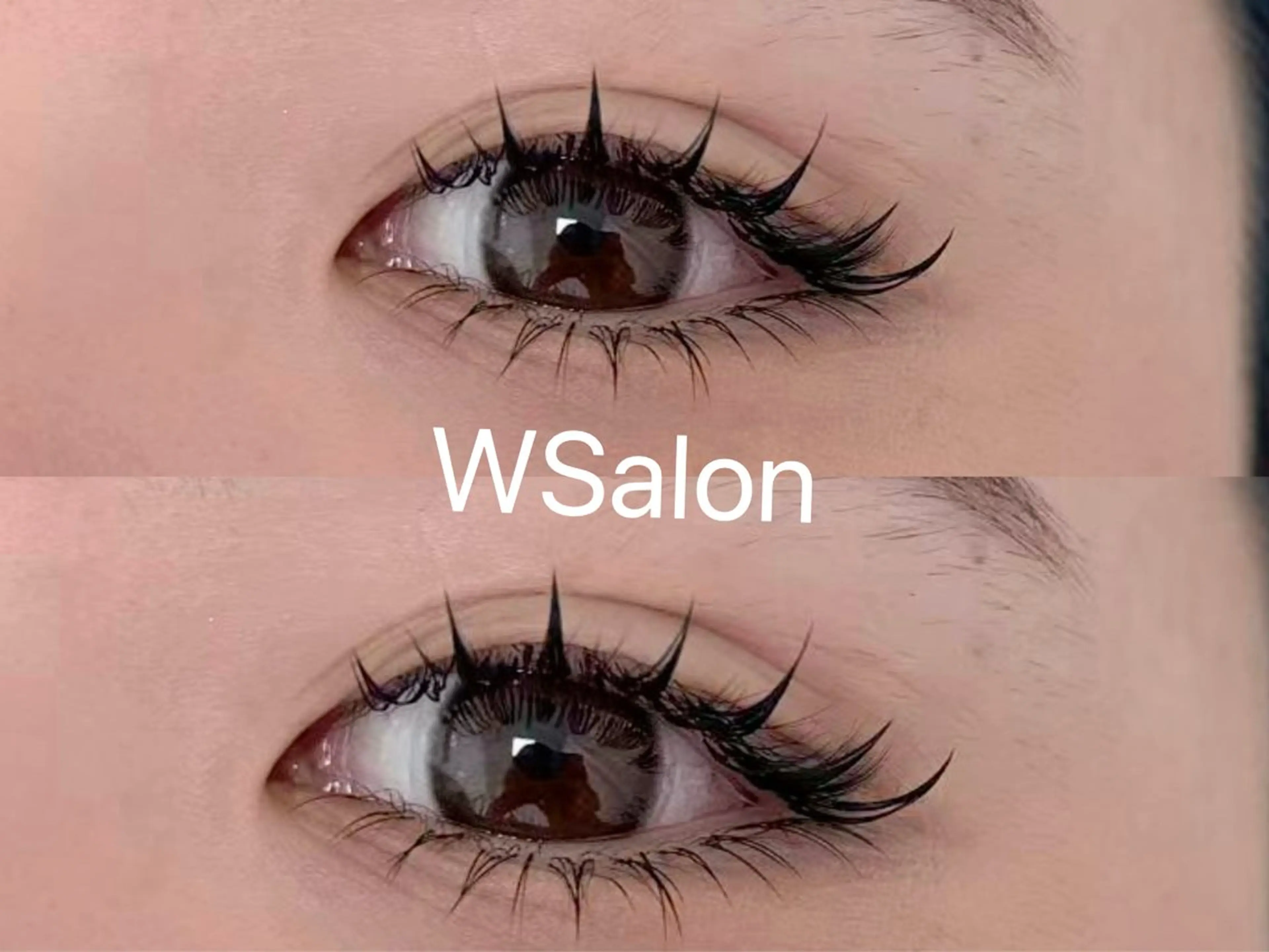 マツエク・マツパ 付け放題 バインドロック カラーマツエク フラットラッシュ 韓国風マツエク W Salon アイラッシュのマツエク・マツパデザイン