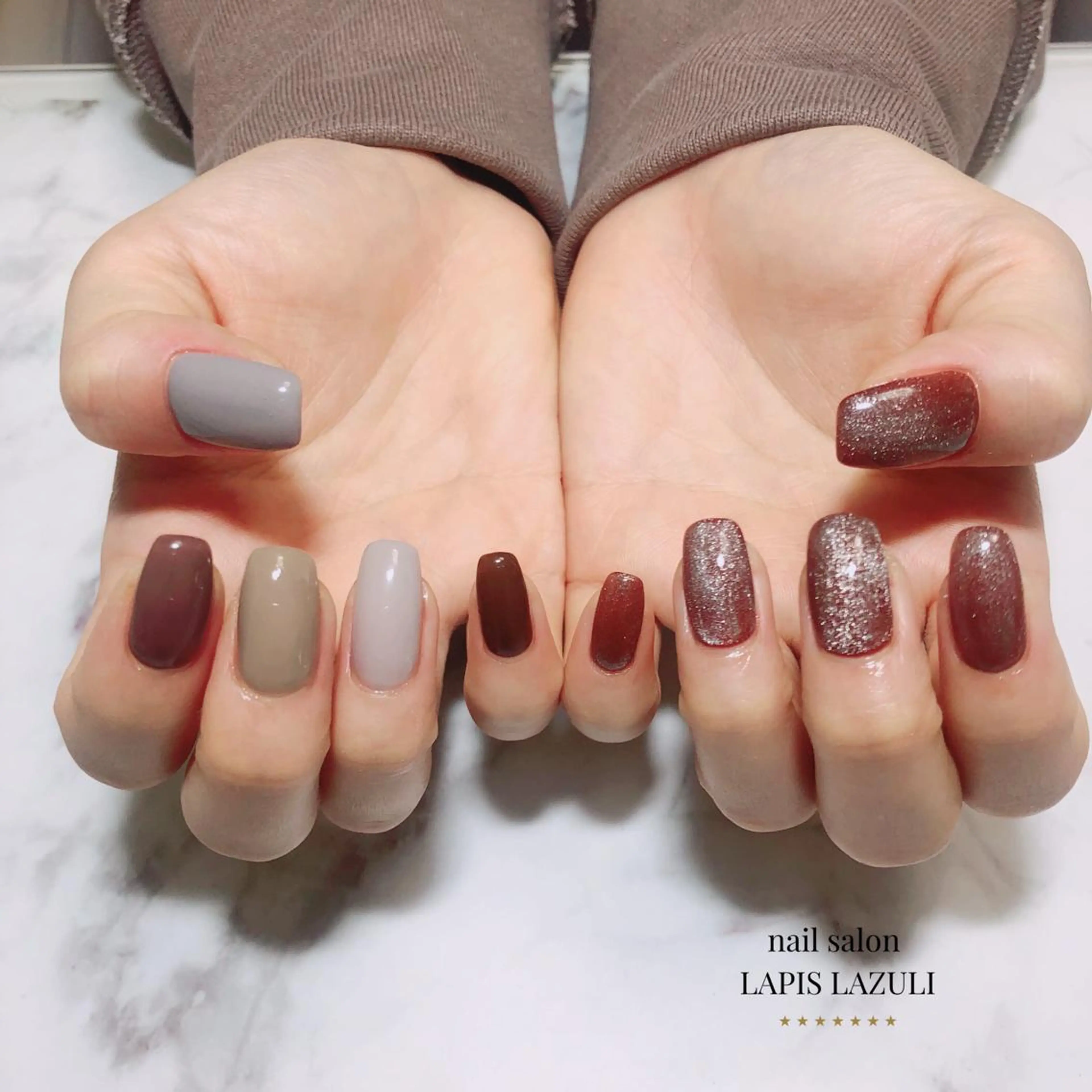 ネイル nail salon ラピスラズリのネイルデザイン