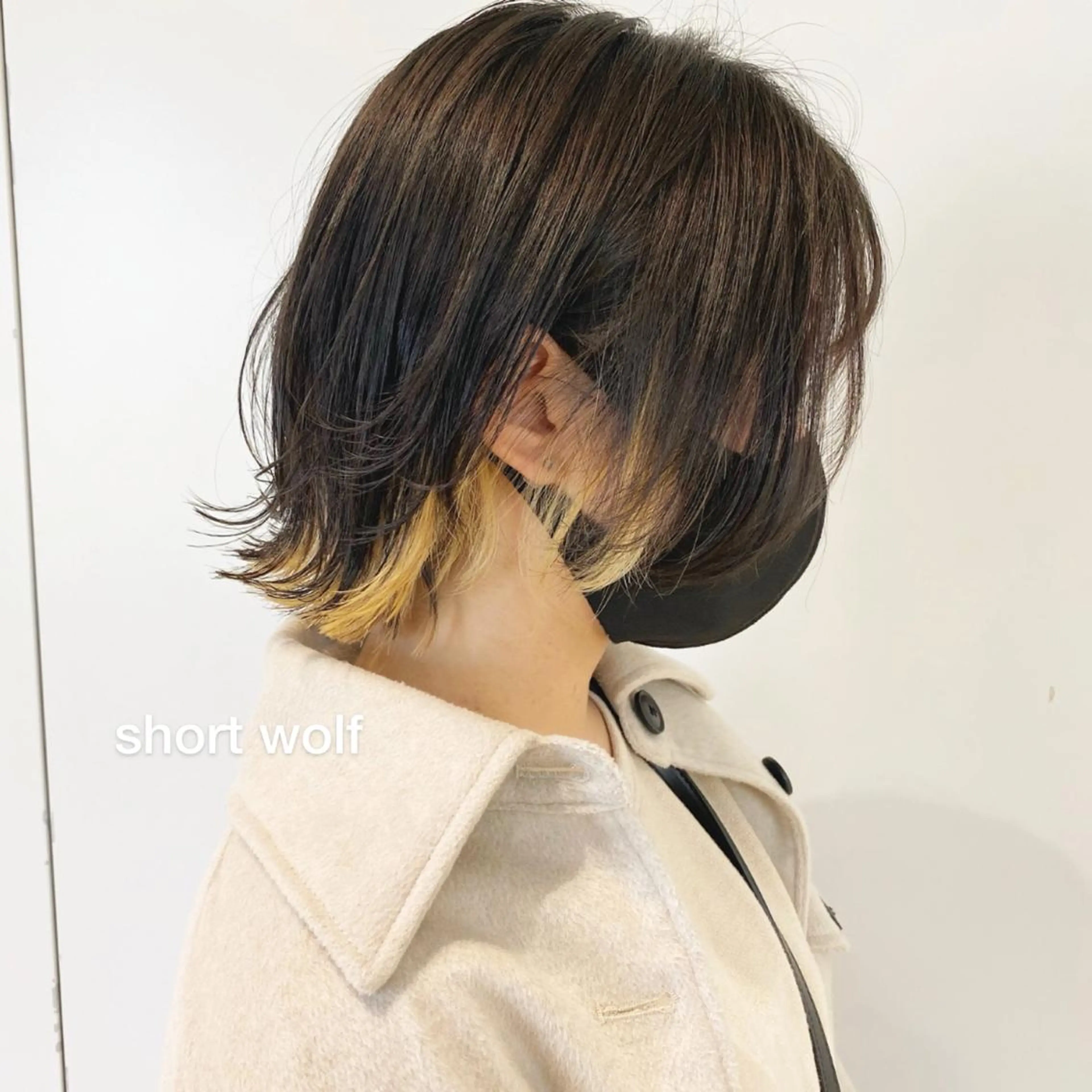 ショート カラー 抜きっぱなしブロンド インナーカラー ショートヘア ウルフカット ボブ/salut町田 🧡kanaのヘアスタイル