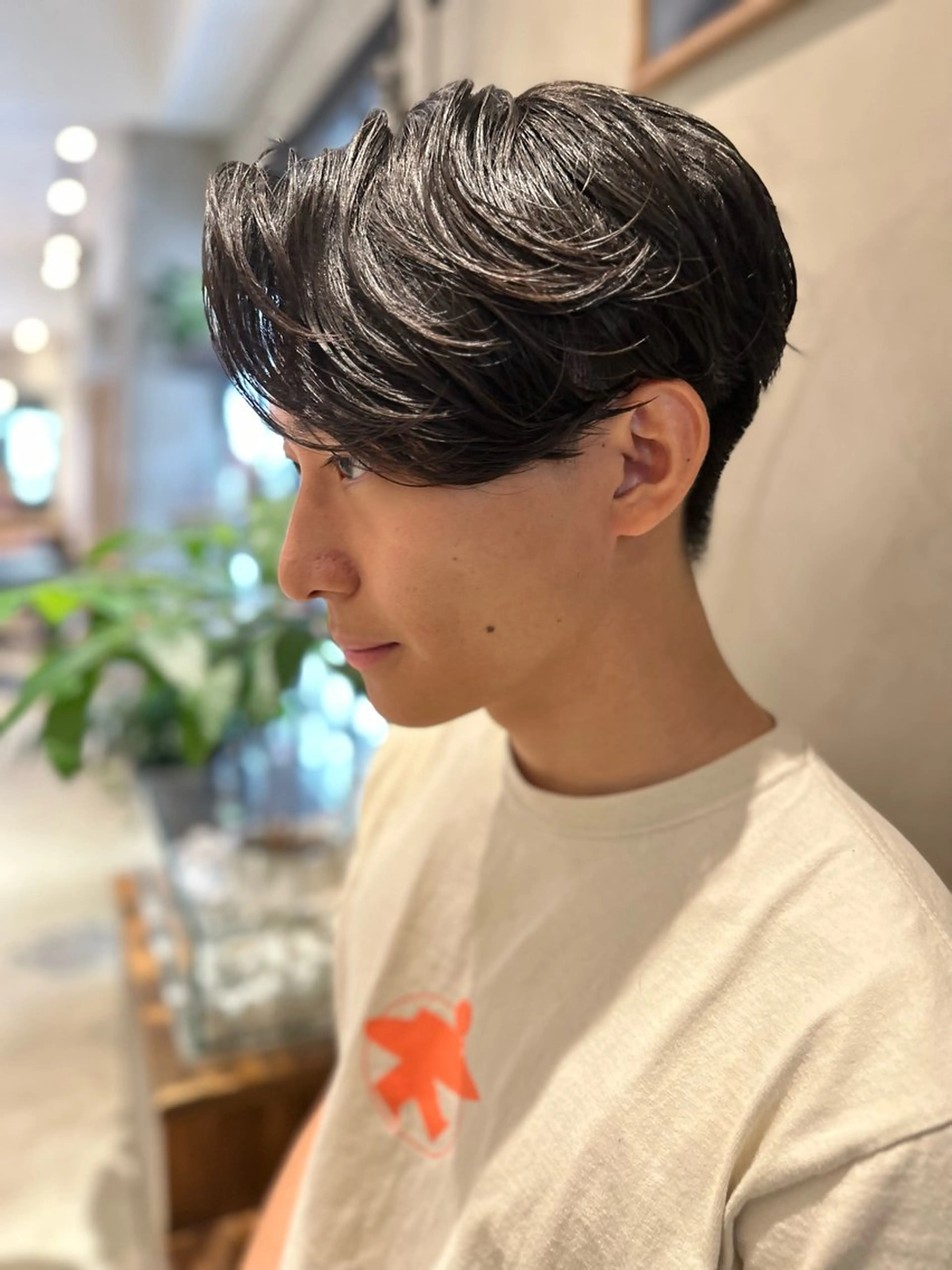 ショート メンズ カルマパーマ メンズパーマ 10月限定モニター 髪質改善美髪矯正のヘアスタイル