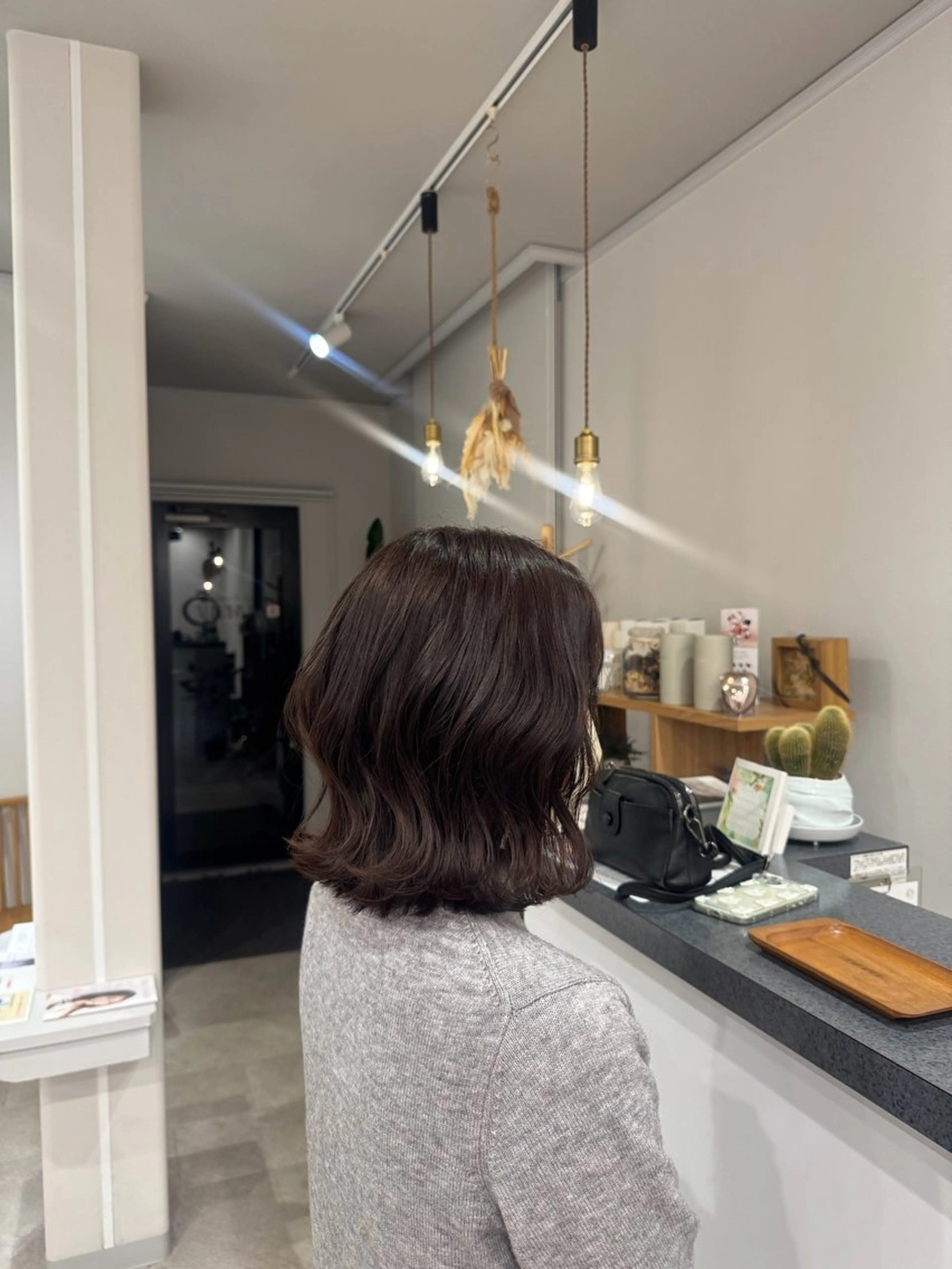 ミディアム カラー ラベンダーカラー ヘアカラー yu riのヘアスタイル