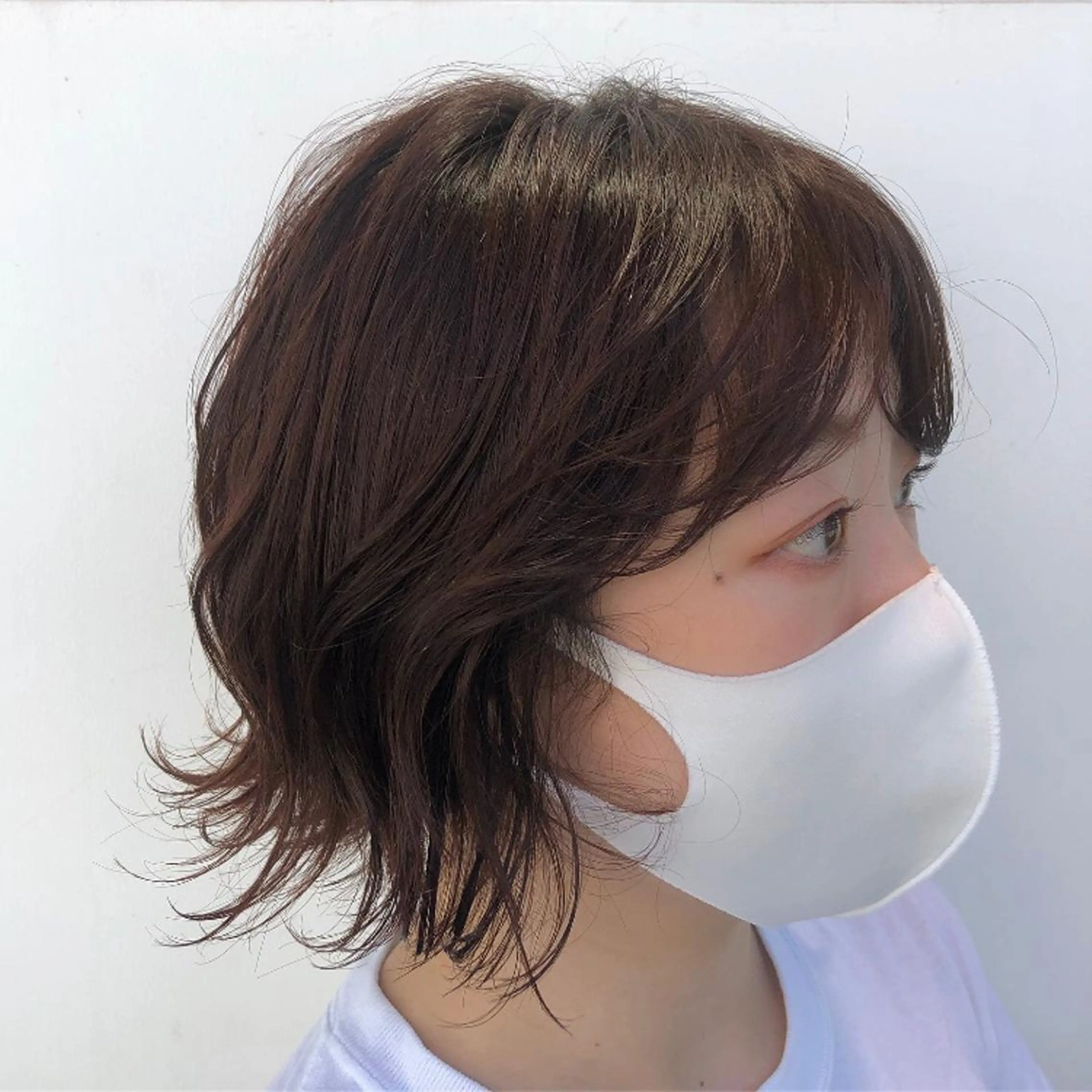 カラー ブラウンカラー オレンジ オレンジブラウン カット ヘアカラー トリートメント カトウ ユウカのヘアスタイル