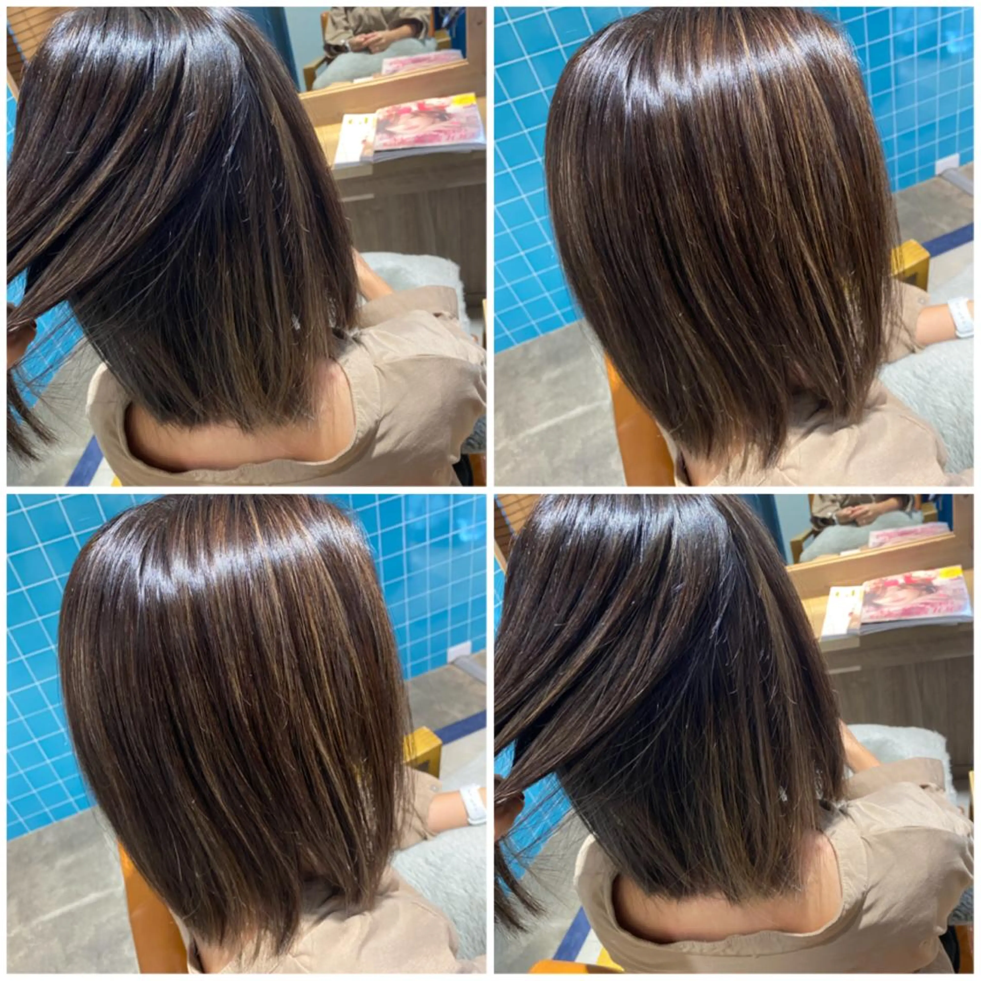 カラー ハイライトカラー 🐻結んで可愛い hair EMI🐻のヘアスタイル