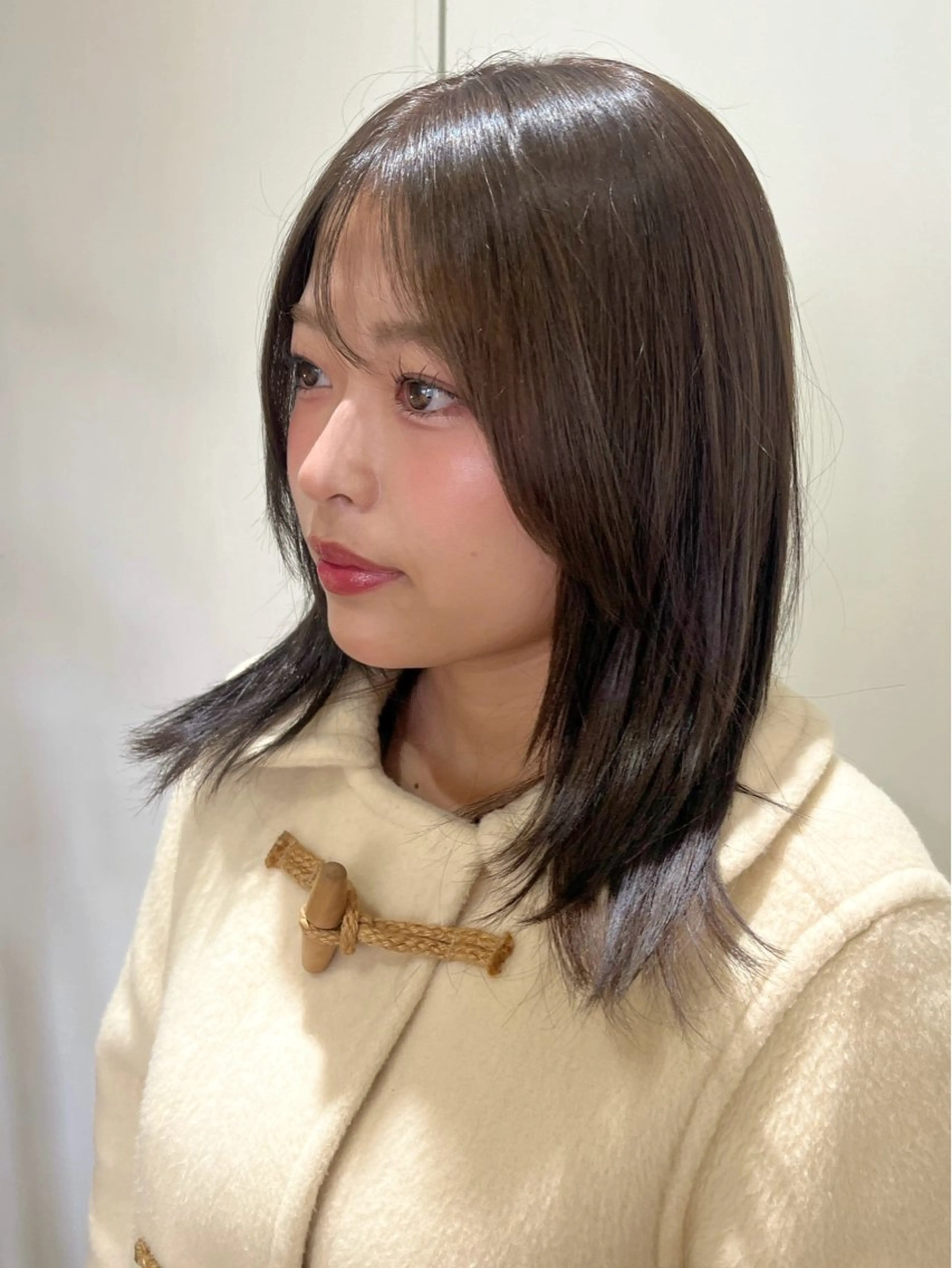 ミディアム カラー アッシュ アッシュブラウン ブラウンカラー ヘアカラー 暖色カラー/ダブル カラー/名古屋/辻のヘアスタイル