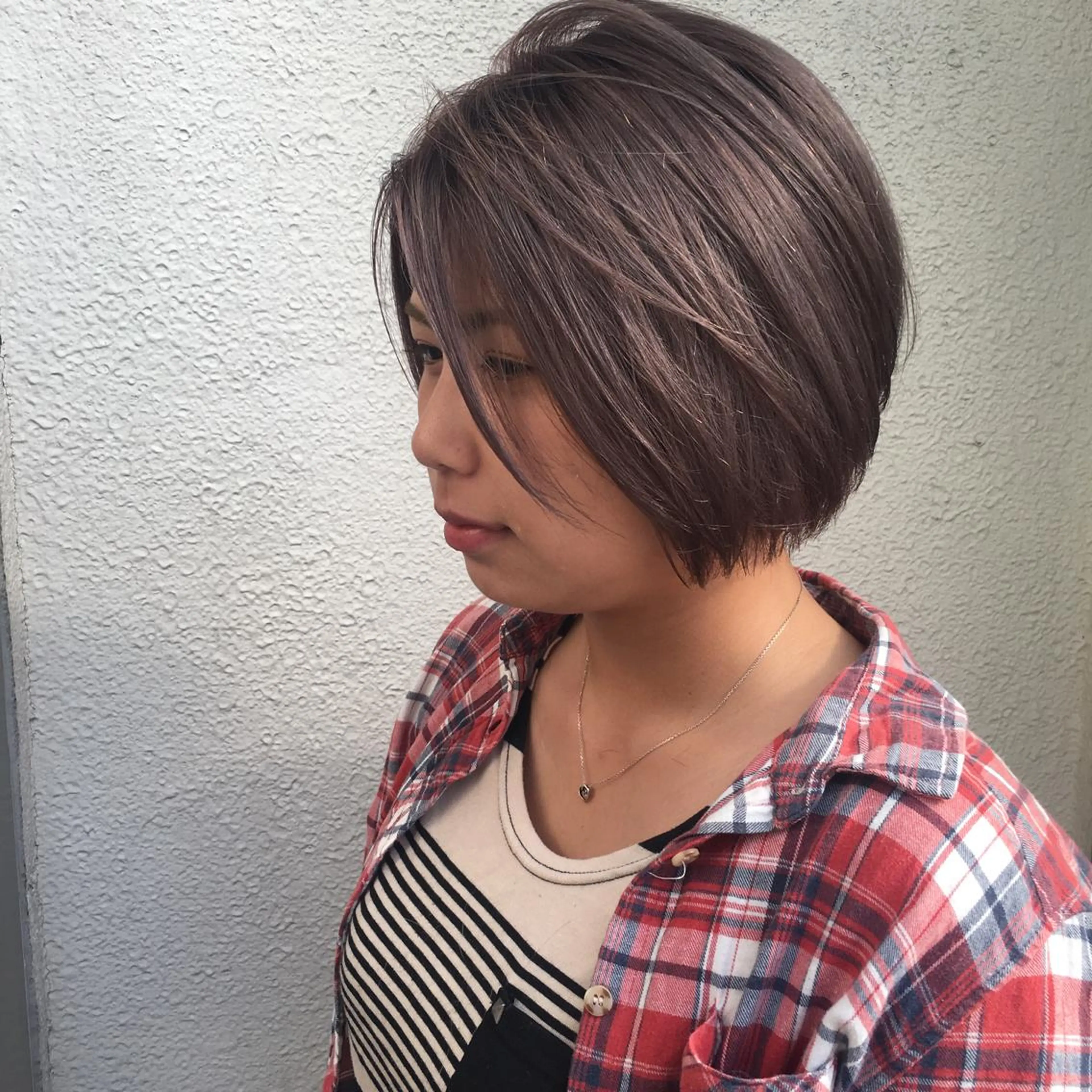 カラー ラベンダーカラー ラブーケ中川中島店 クラタチカコのヘアスタイル