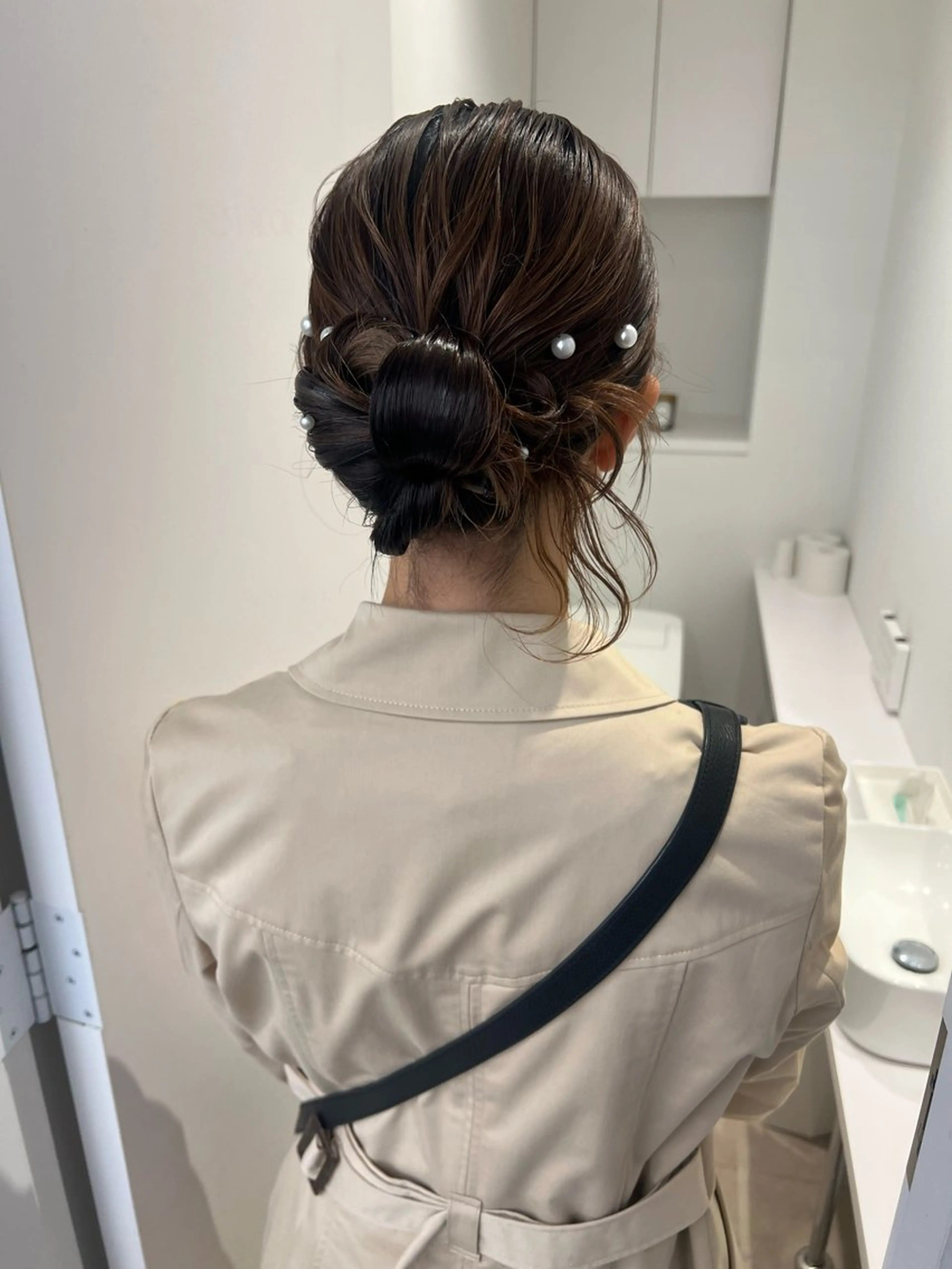 ヘアアレンジ ヘアセット アレンジ/ブラウン カラー HARU🕯のヘアスタイル