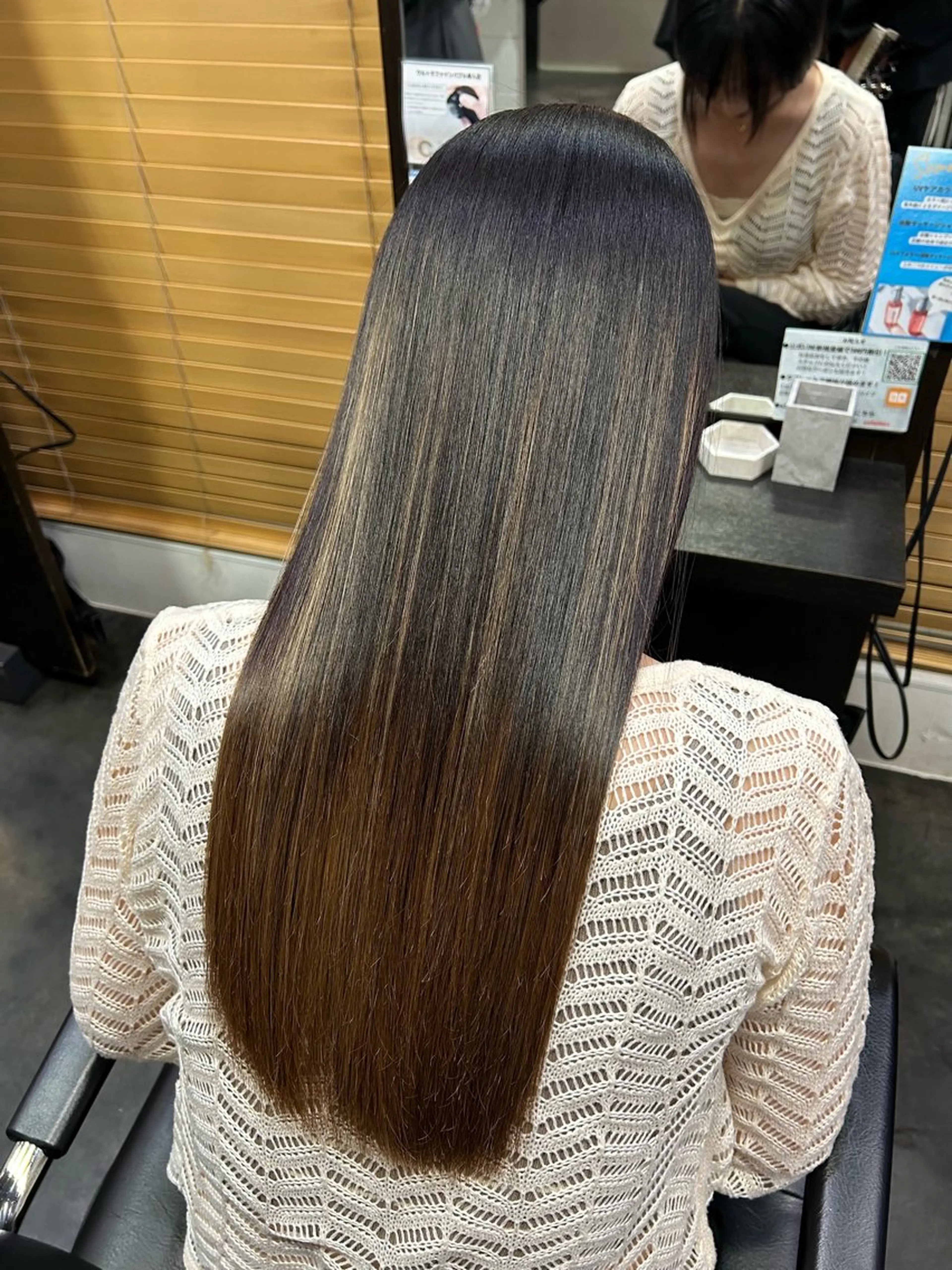 【期間限定メニュー】カット+カラー+髪質改善トリートメント【nui 茨木】の写真