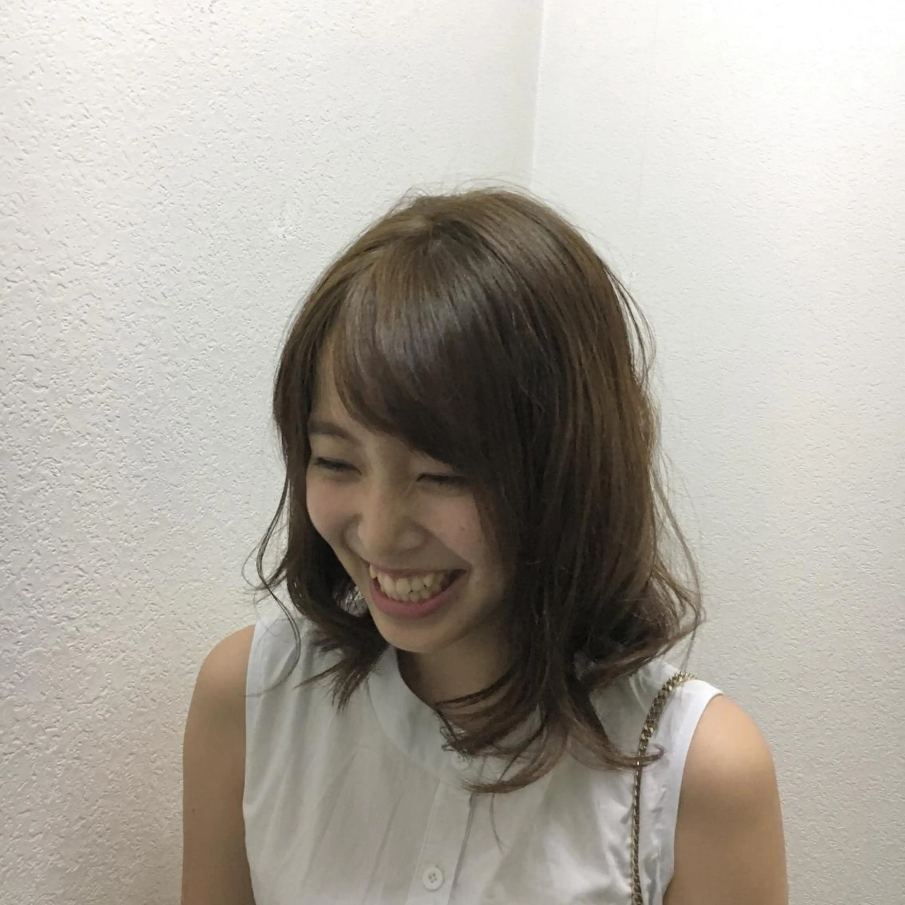 ミディアム カラー アッシュ ブリーチ トリートメント JILBLAN京都 ショート/ハイライトのヘアスタイル