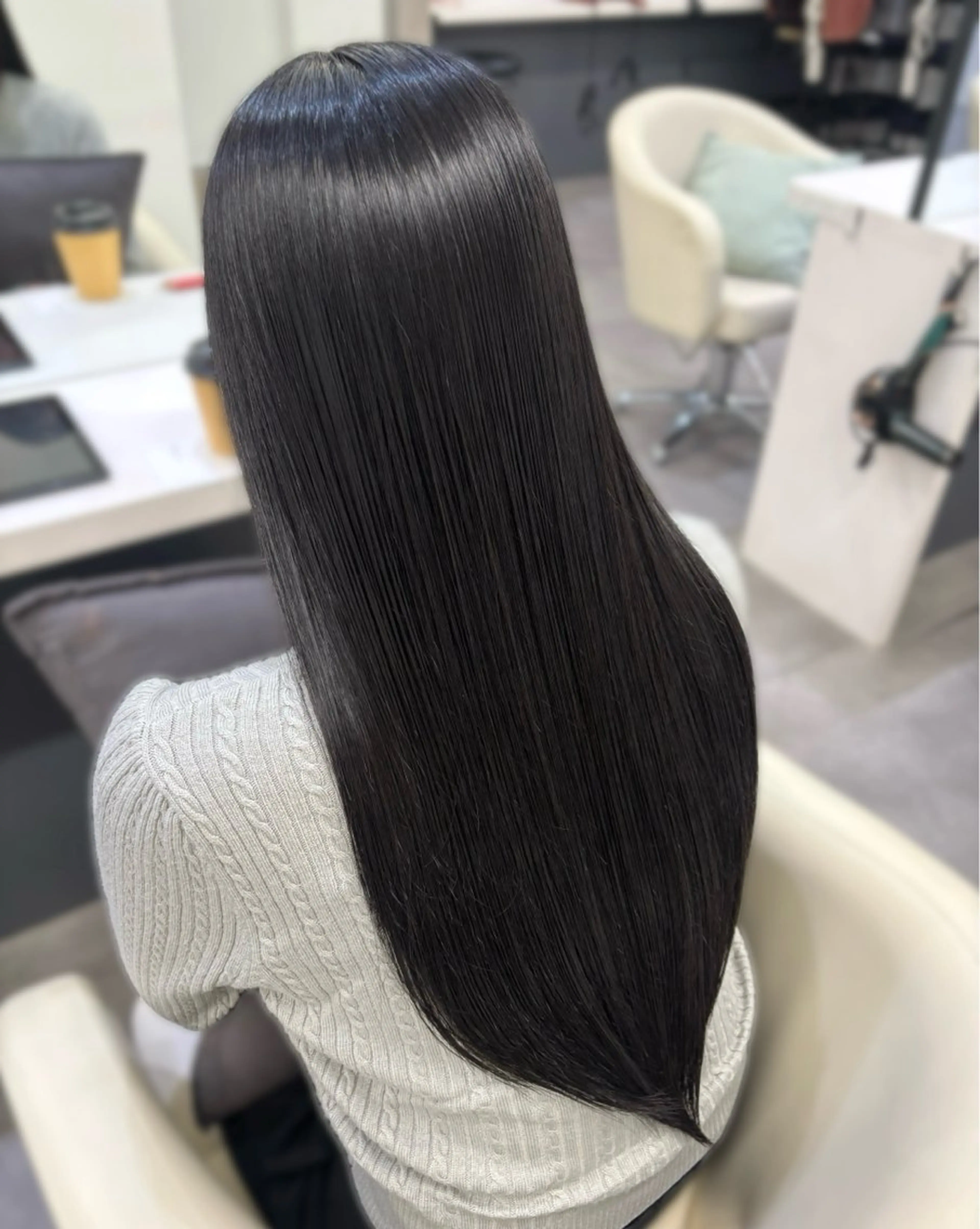 ロング 縮毛矯正 カラーモデル募集/ 小山栞のヘアスタイル