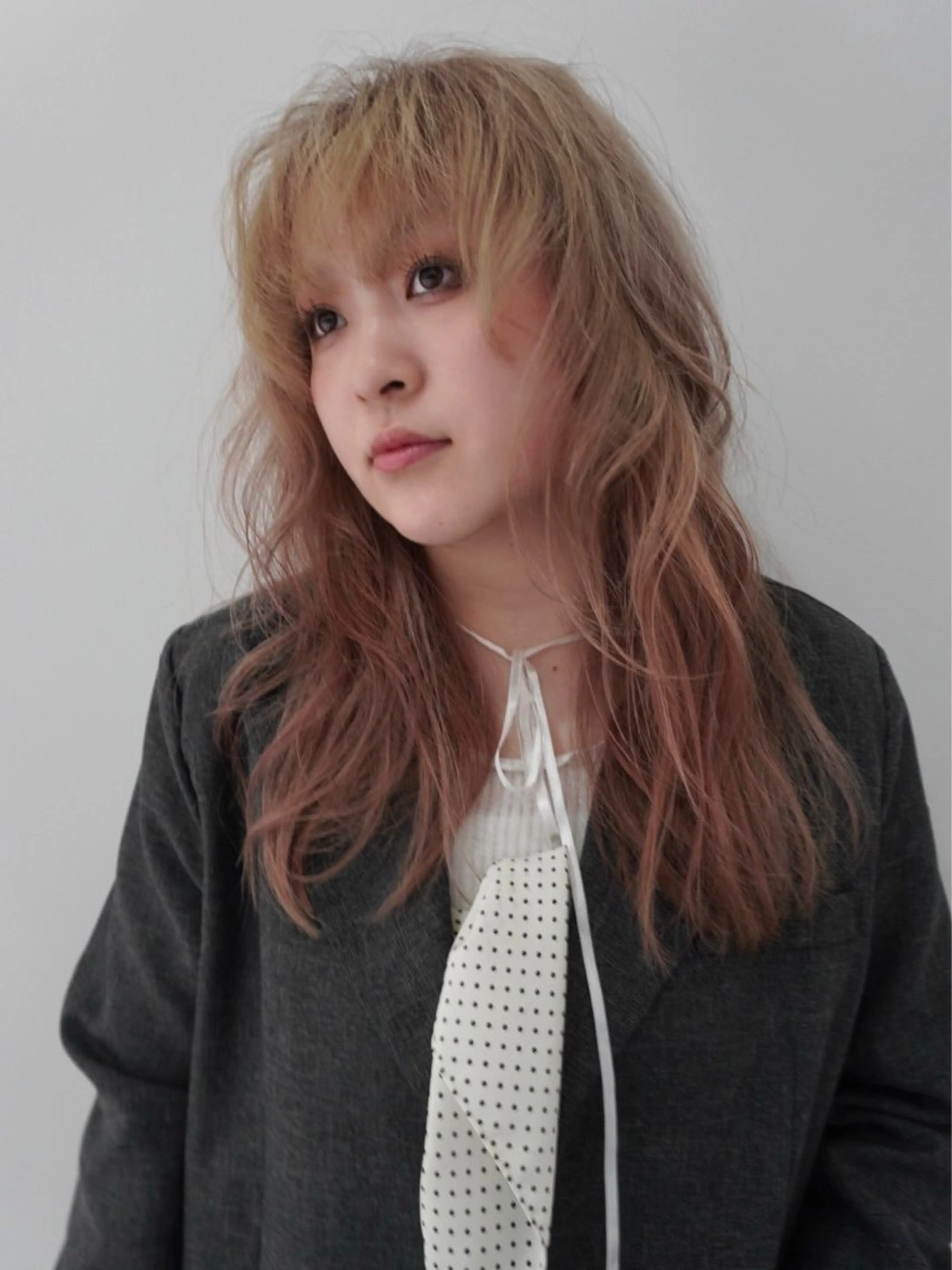 ロング カラー マツザキ マナトのヘアスタイル