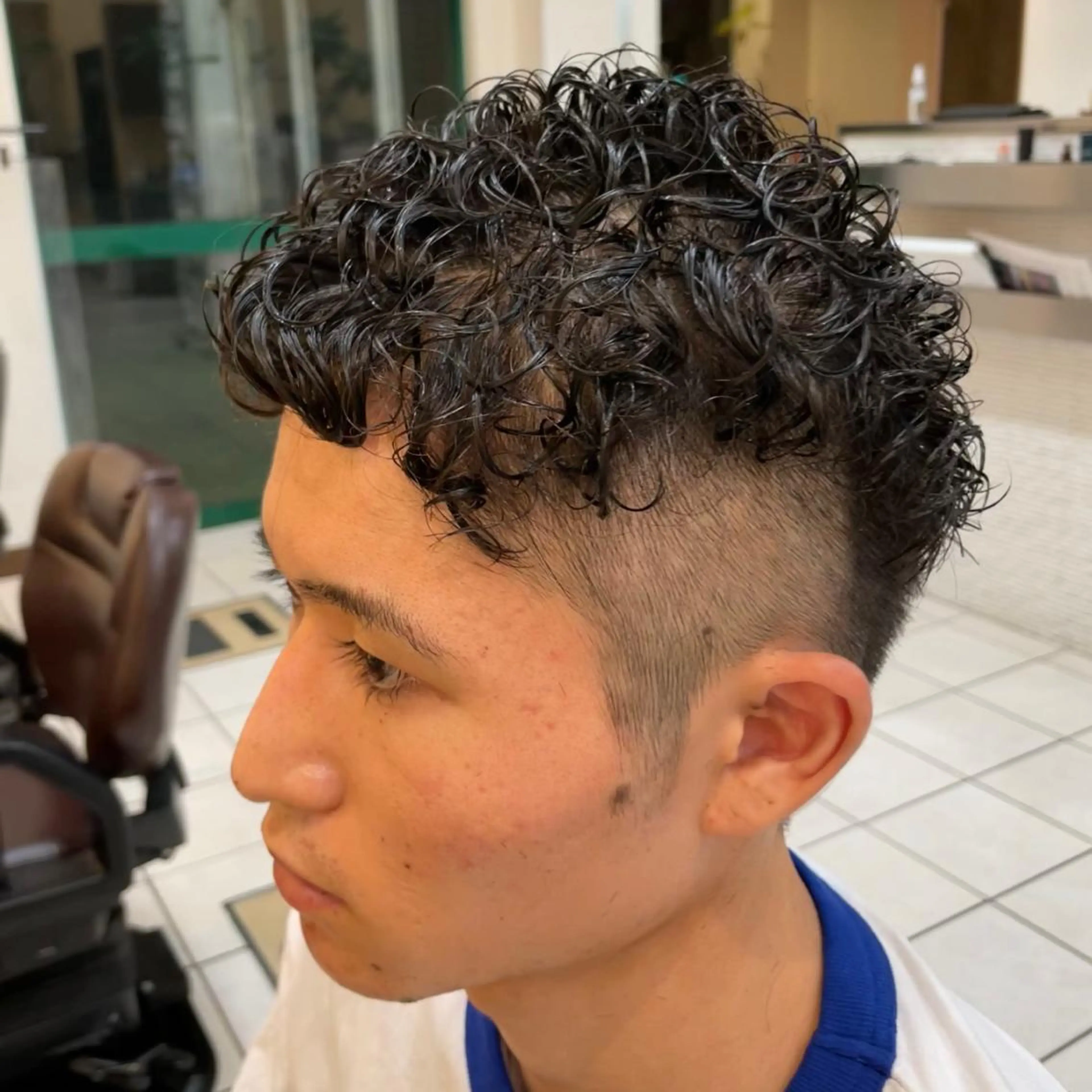 パーマ メンズ カット パーマ トリートメント 鈴木 レナのヘアスタイル