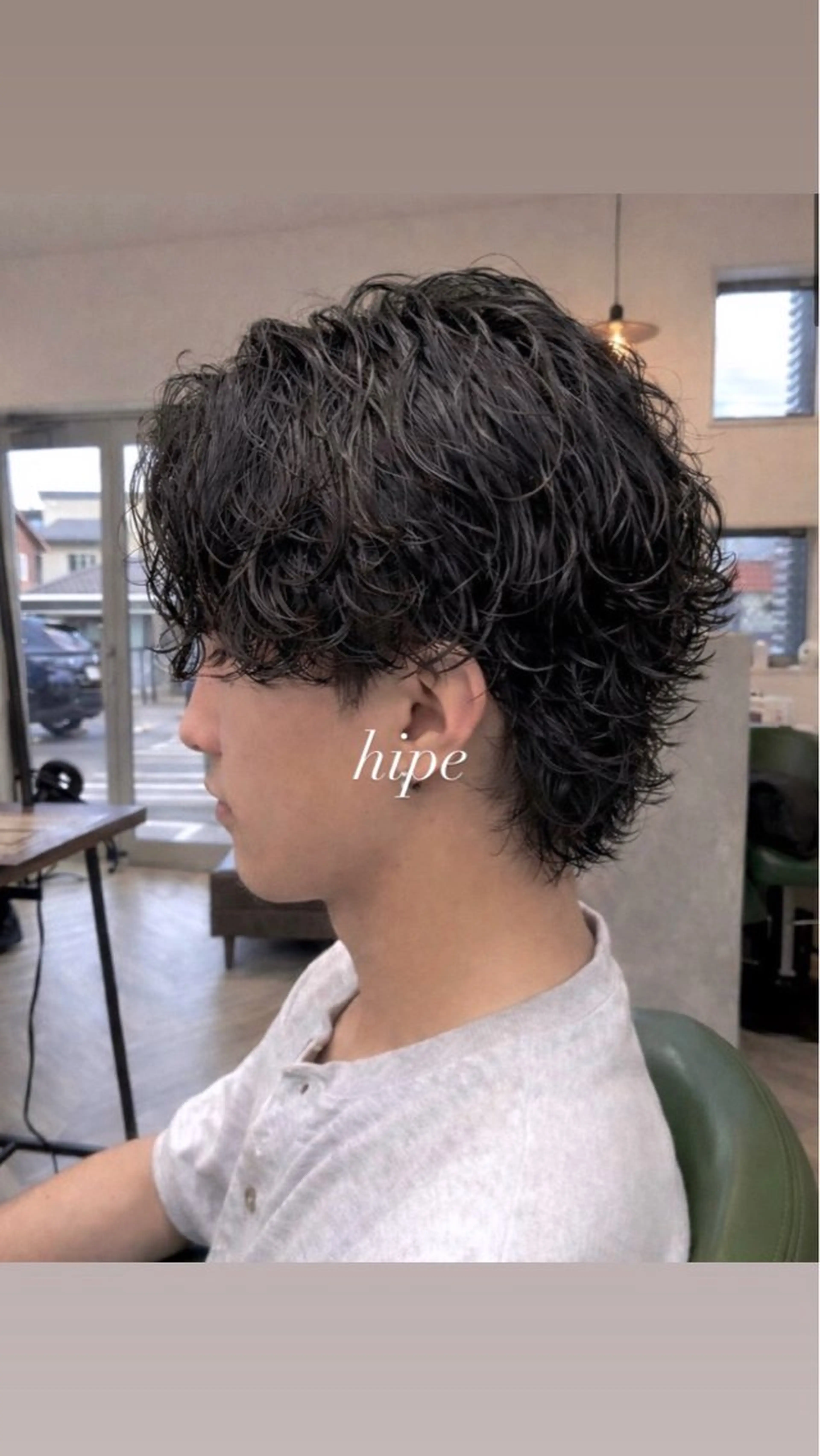 パーマ メンズ カット パーマ トリートメント hipe Ryudaiのヘアスタイル