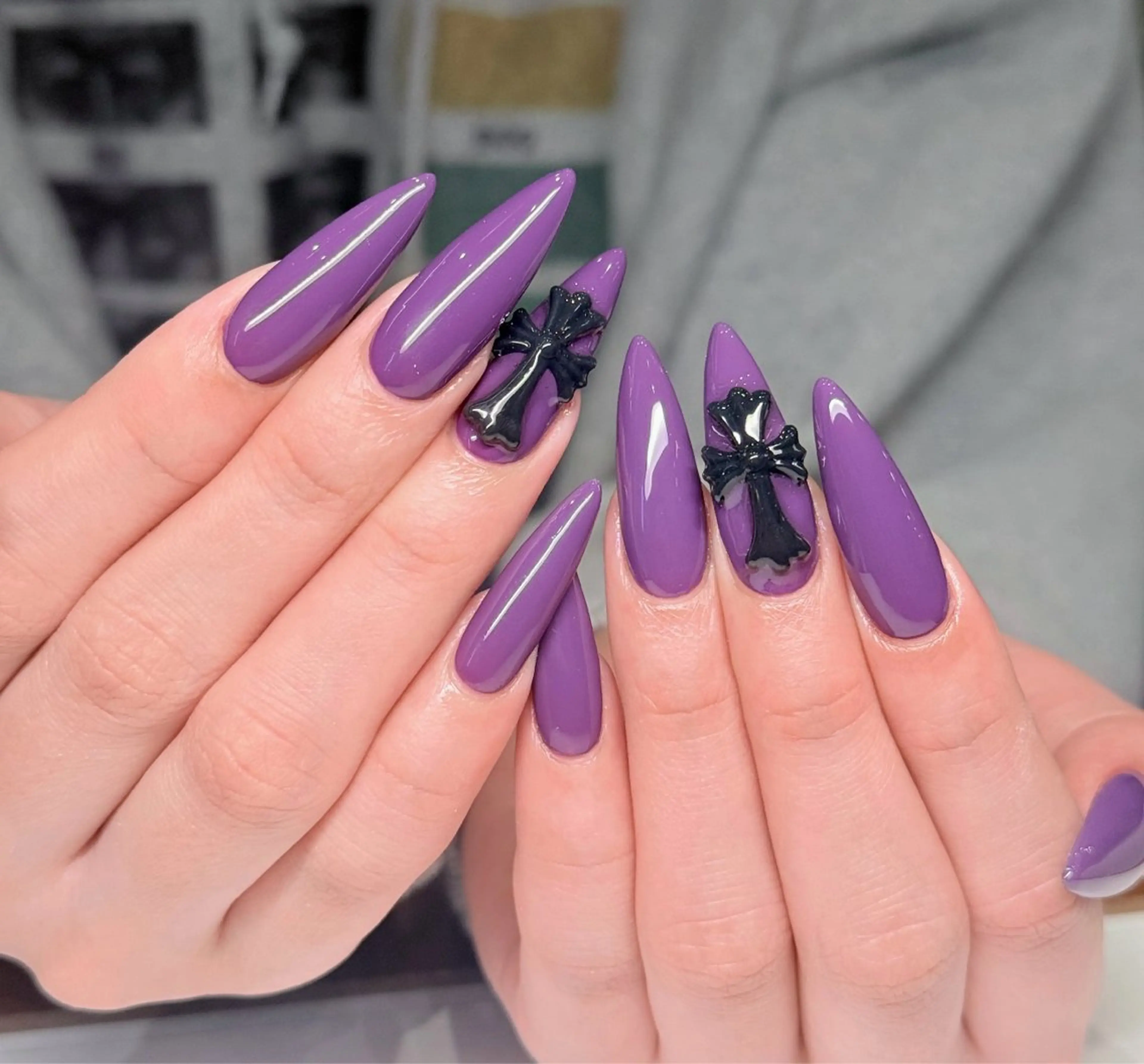 ネイル オーロラネイル ブルー チークネイル フットネイル フレンチネイル ハンドネイル REI レイのネイルデザイン