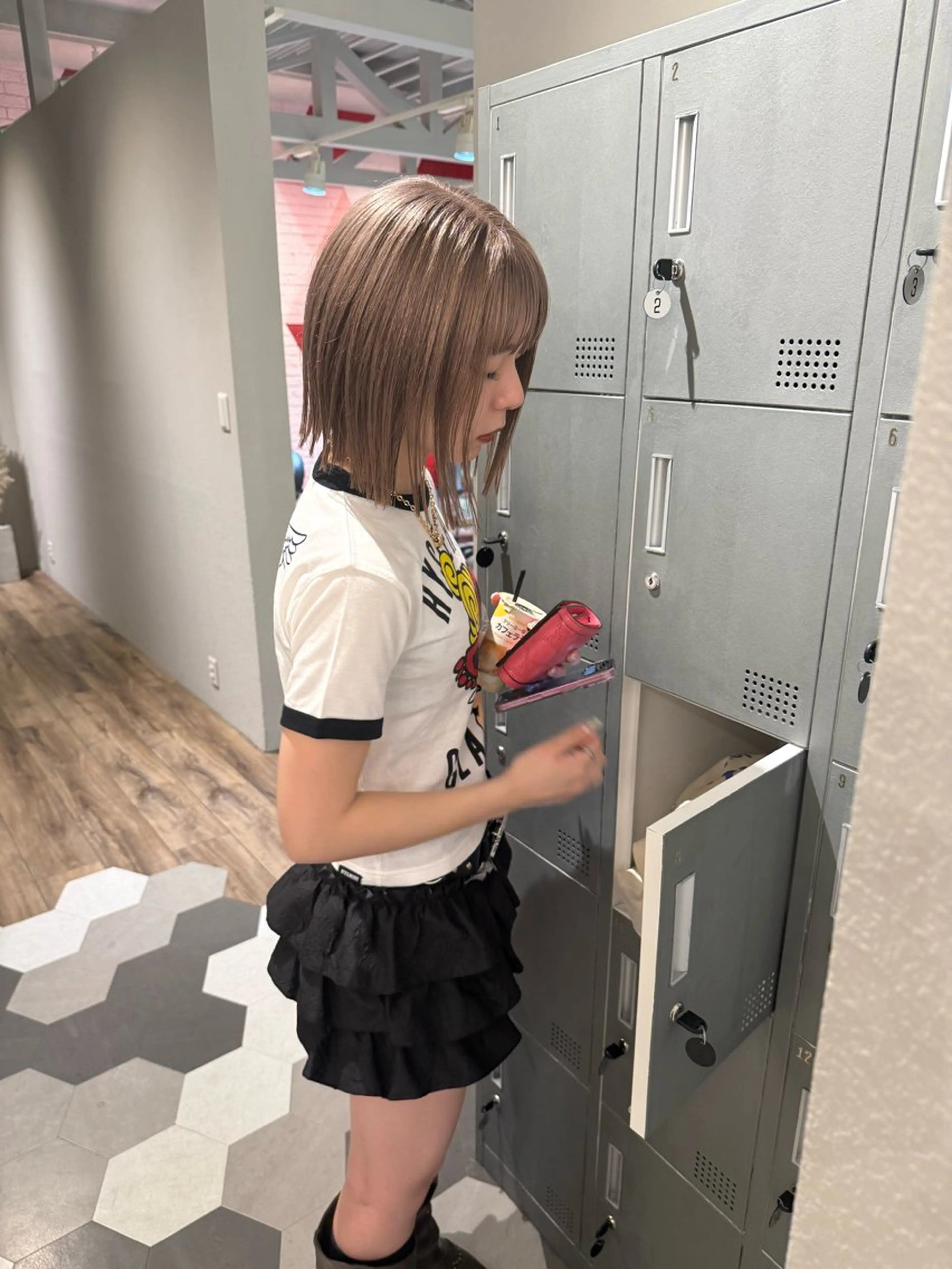 ミディアム カラー ヘアカラー ブリーチ/アレンジ 天満/chihiroのヘアスタイル