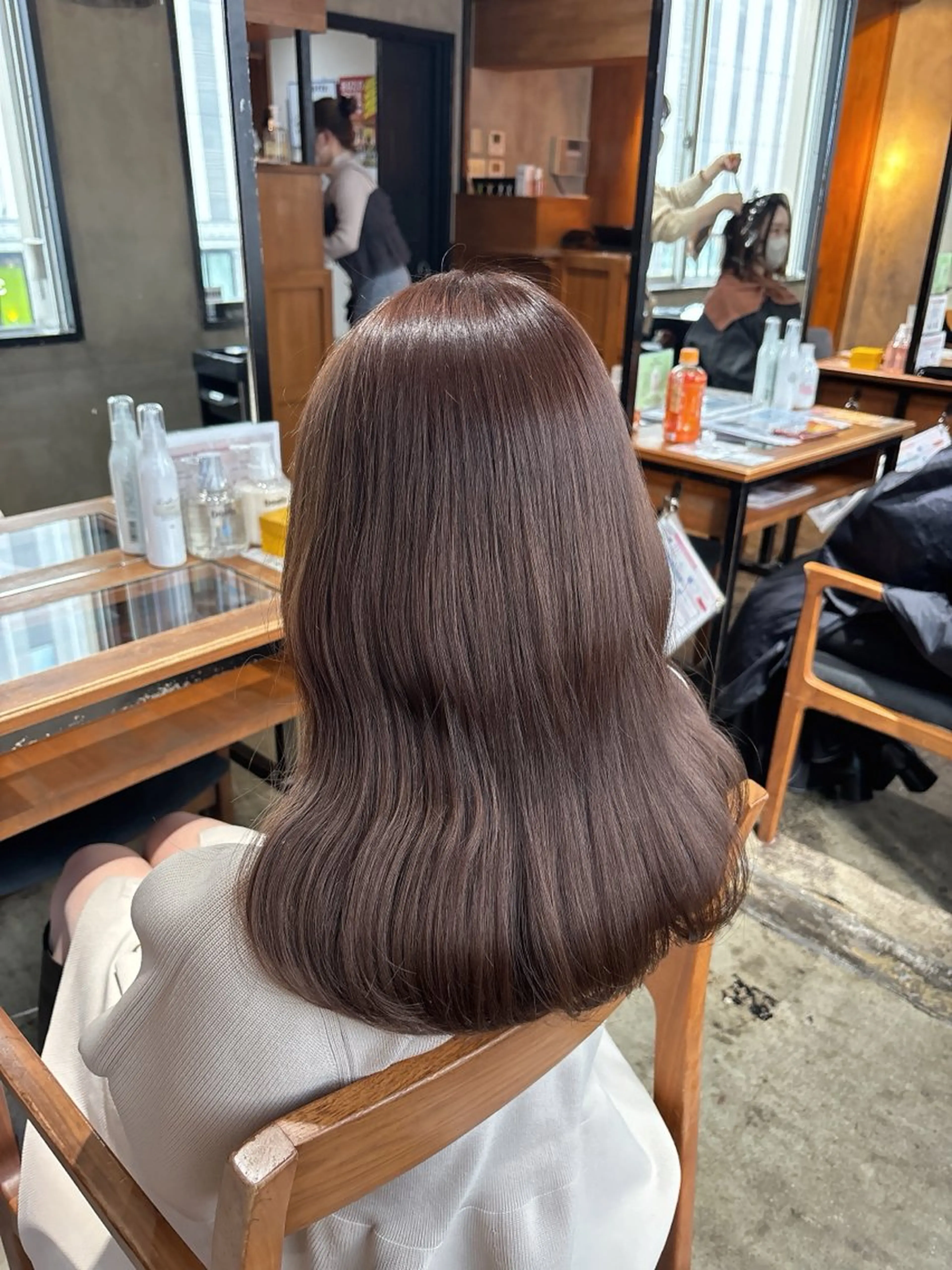 ロング カラー ヘアカラー 梅田美容室 山崎海波のヘアスタイル