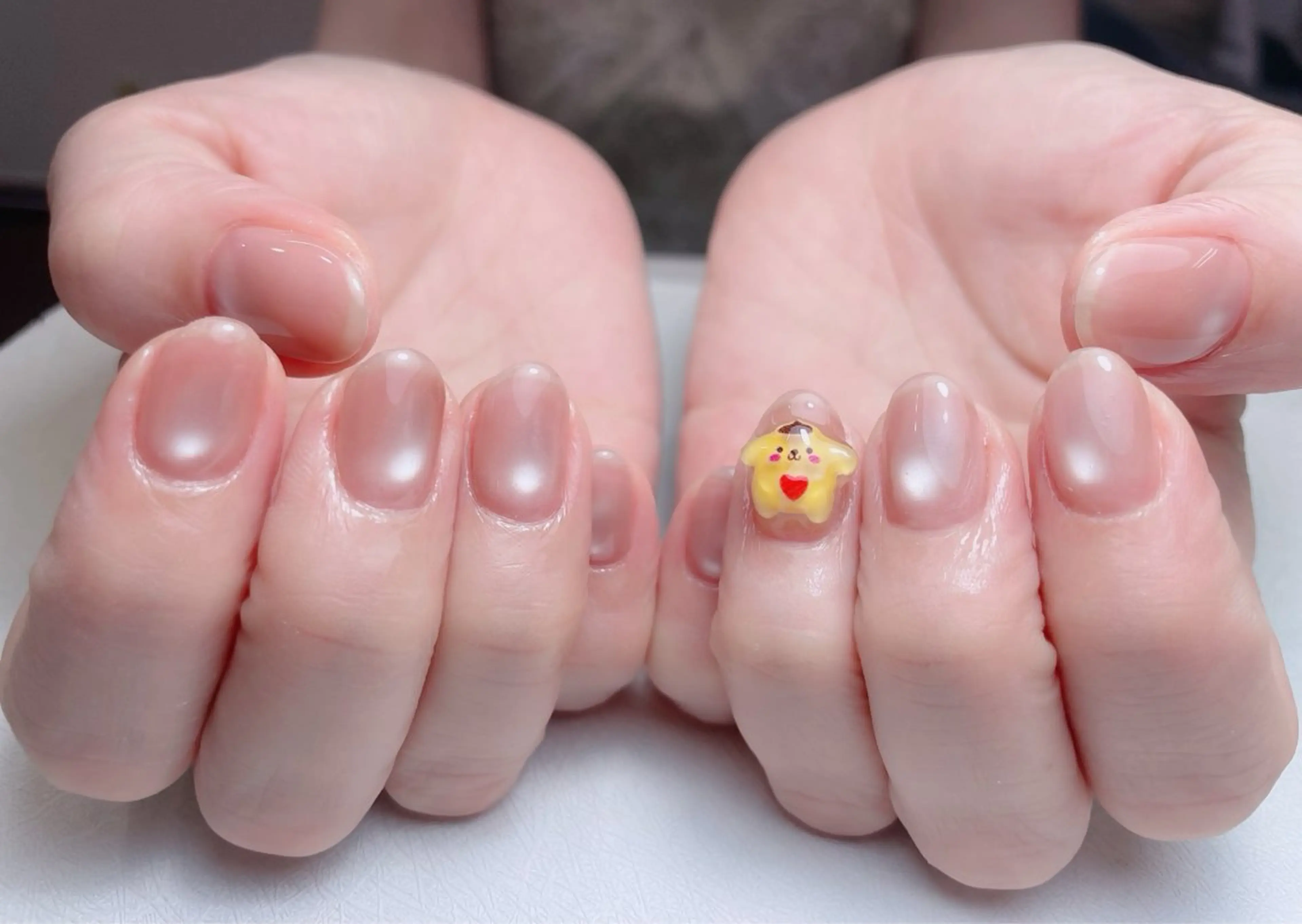 ネイル 長さ出し フットネイル フレンチネイル ジェルネイル ガラスフレンチ 中野駅から2分 MEO NAILのネイルデザイン
