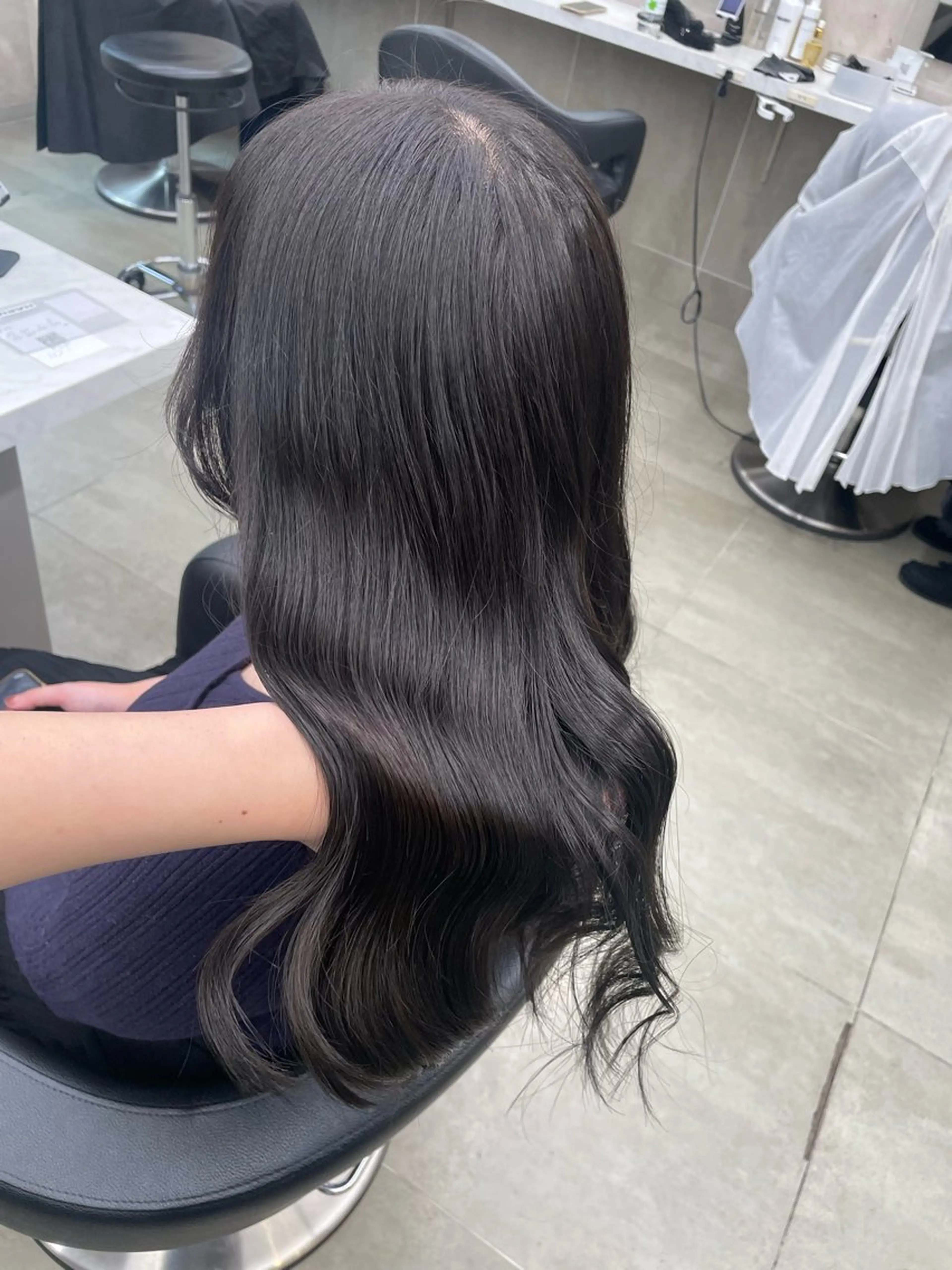 セミロング カラー ヘアアレンジ ヘアカラー トリートメント ヘアセット 💗横浜美容室 💗HARUNAのヘアスタイル