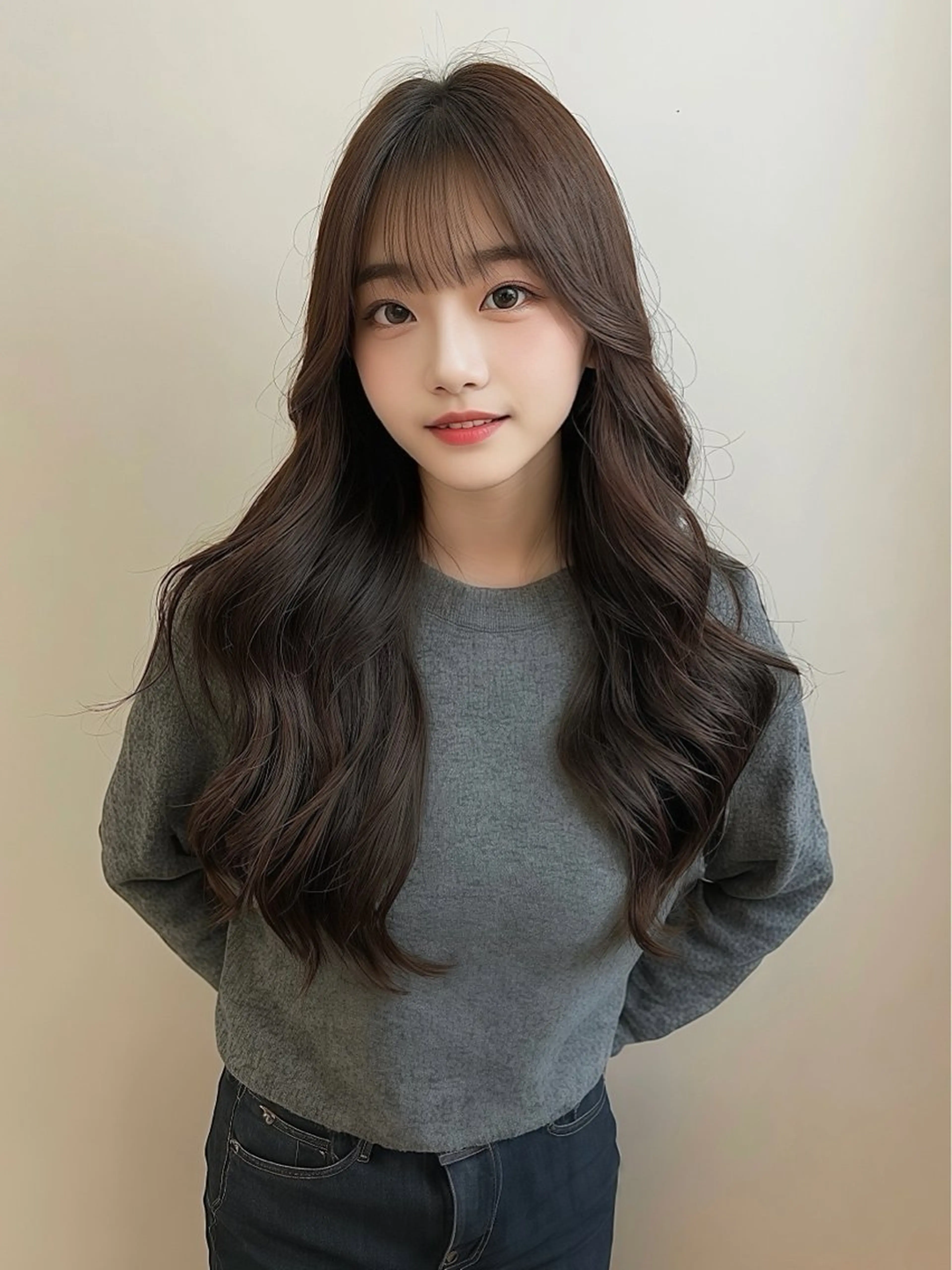 ロング 韓国/透明感 Veluaのヘアスタイル