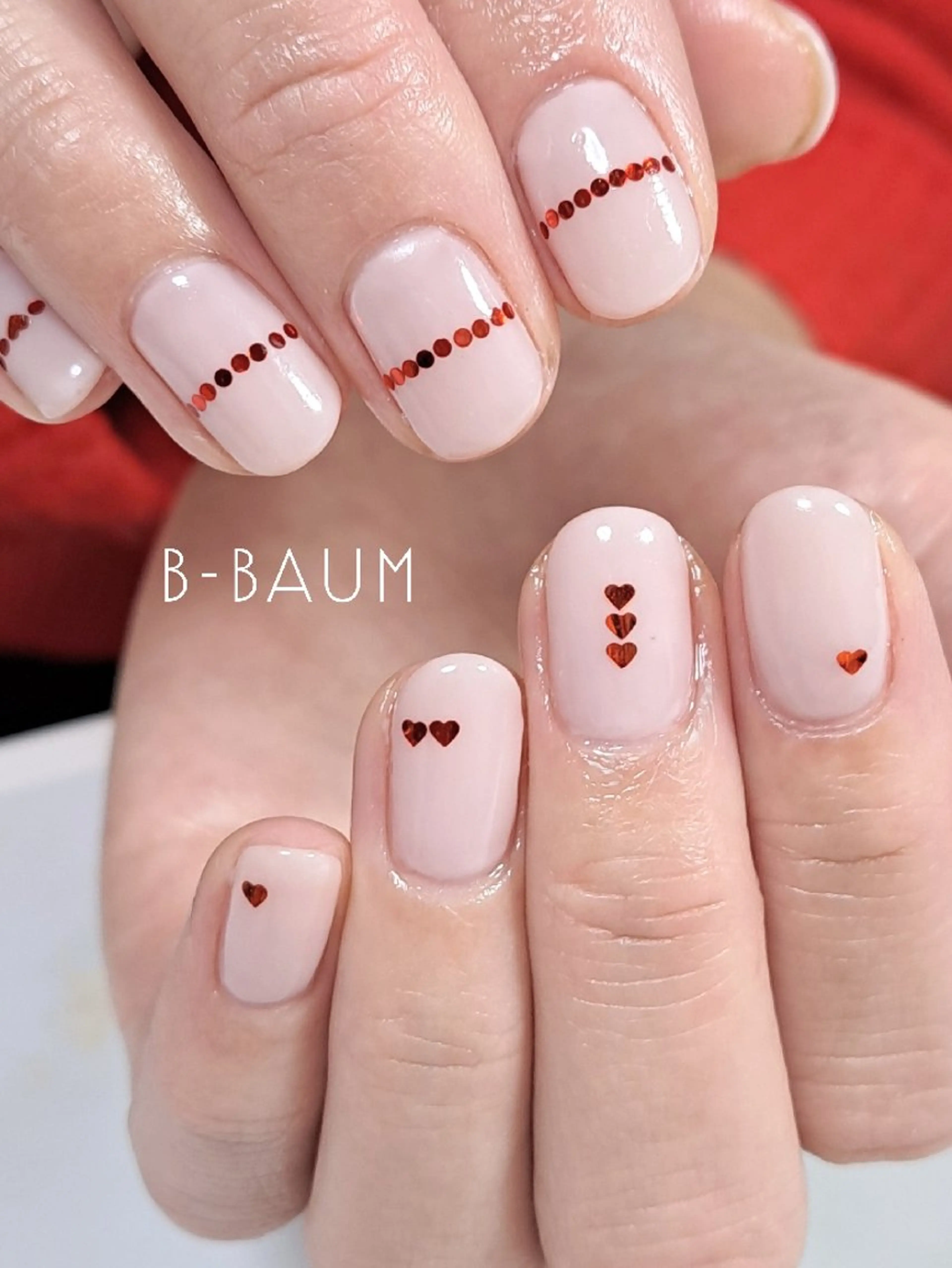 ネイル ハート バレンタイン ハンドネイル B-BAUM  nailsalon のその他イメージ