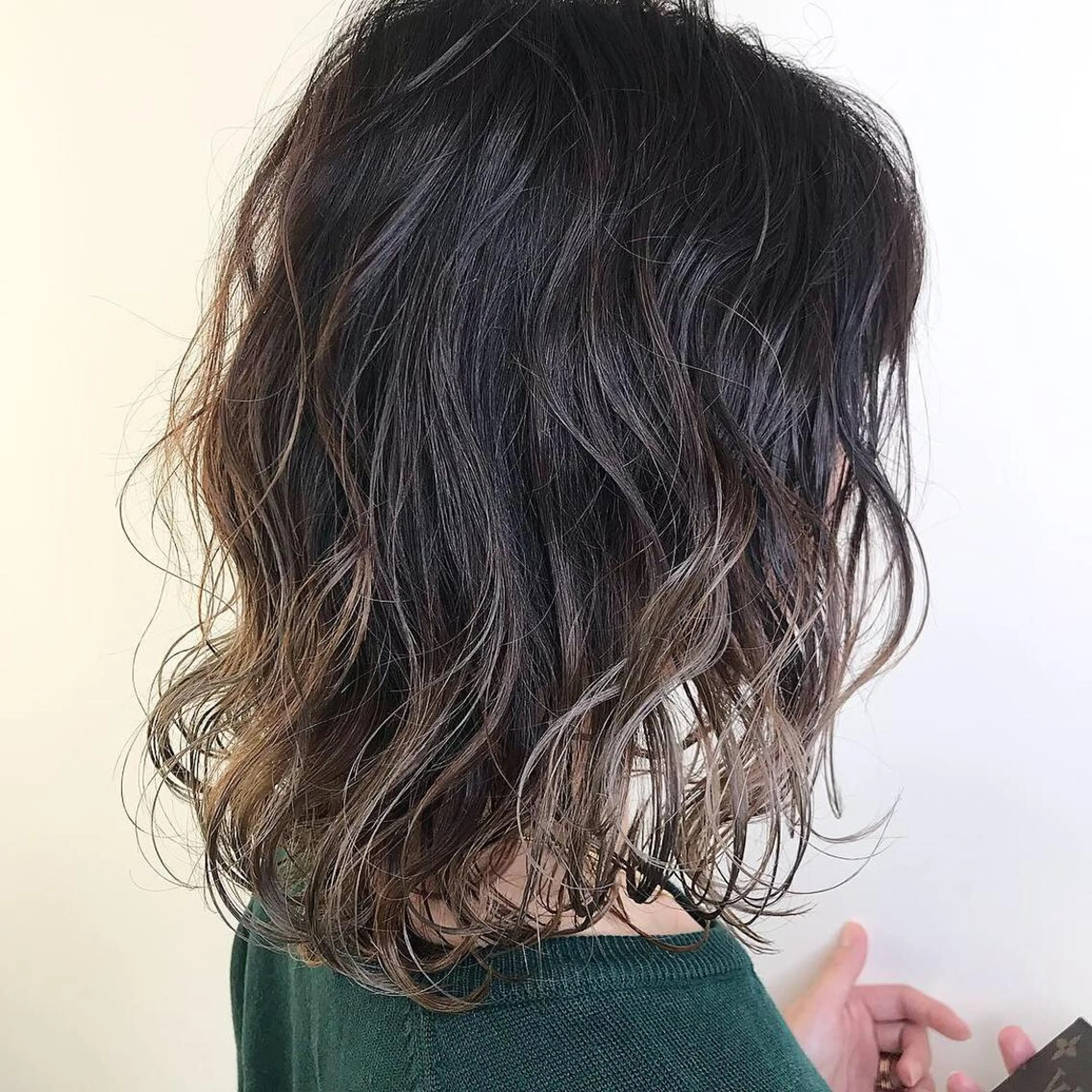 ミディアム カラー カット ヘアカラー トリートメント Lien 深井店のヘアスタイル