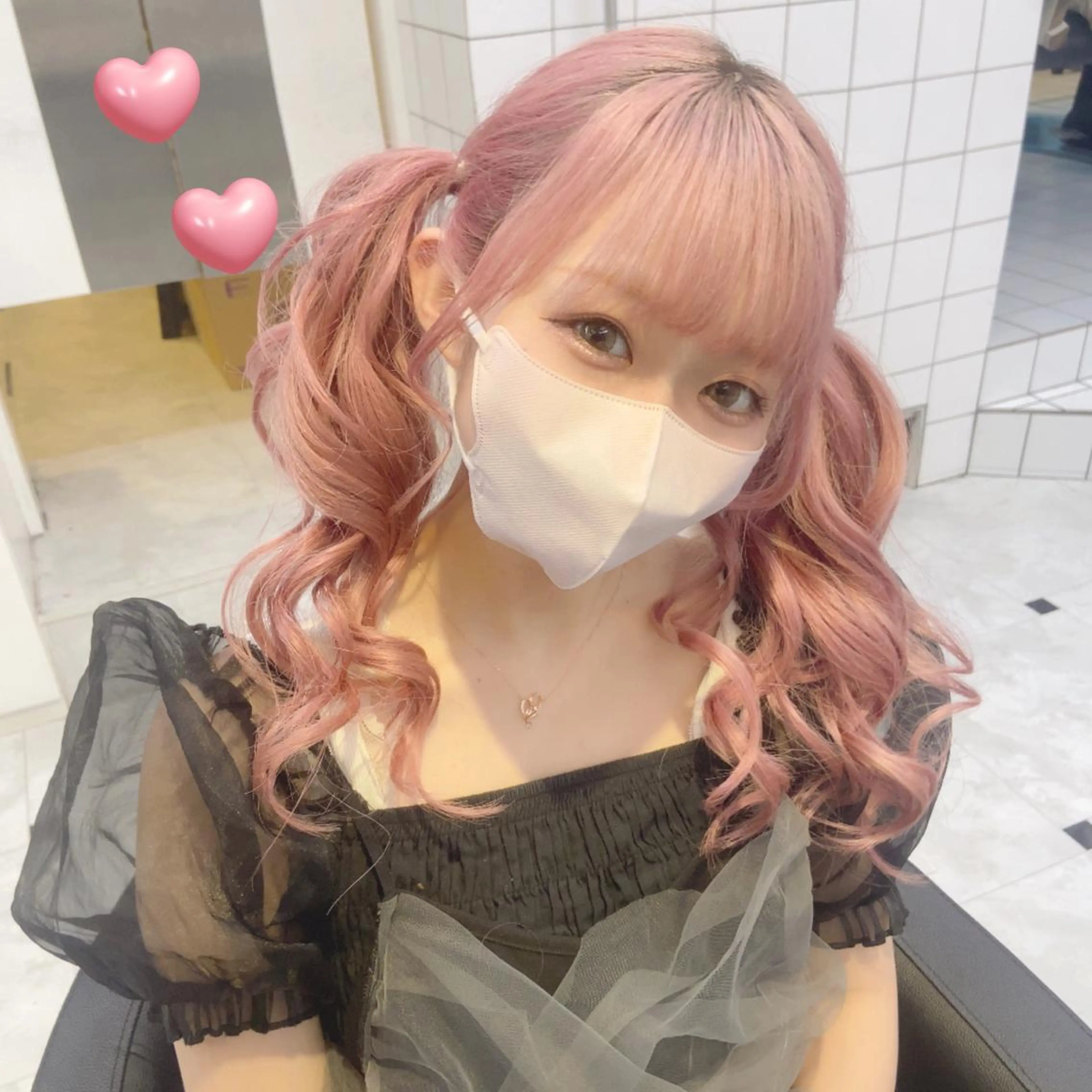 ヘアアレンジ ヘアセット 愛されカラー🩷 はるなのヘアスタイル