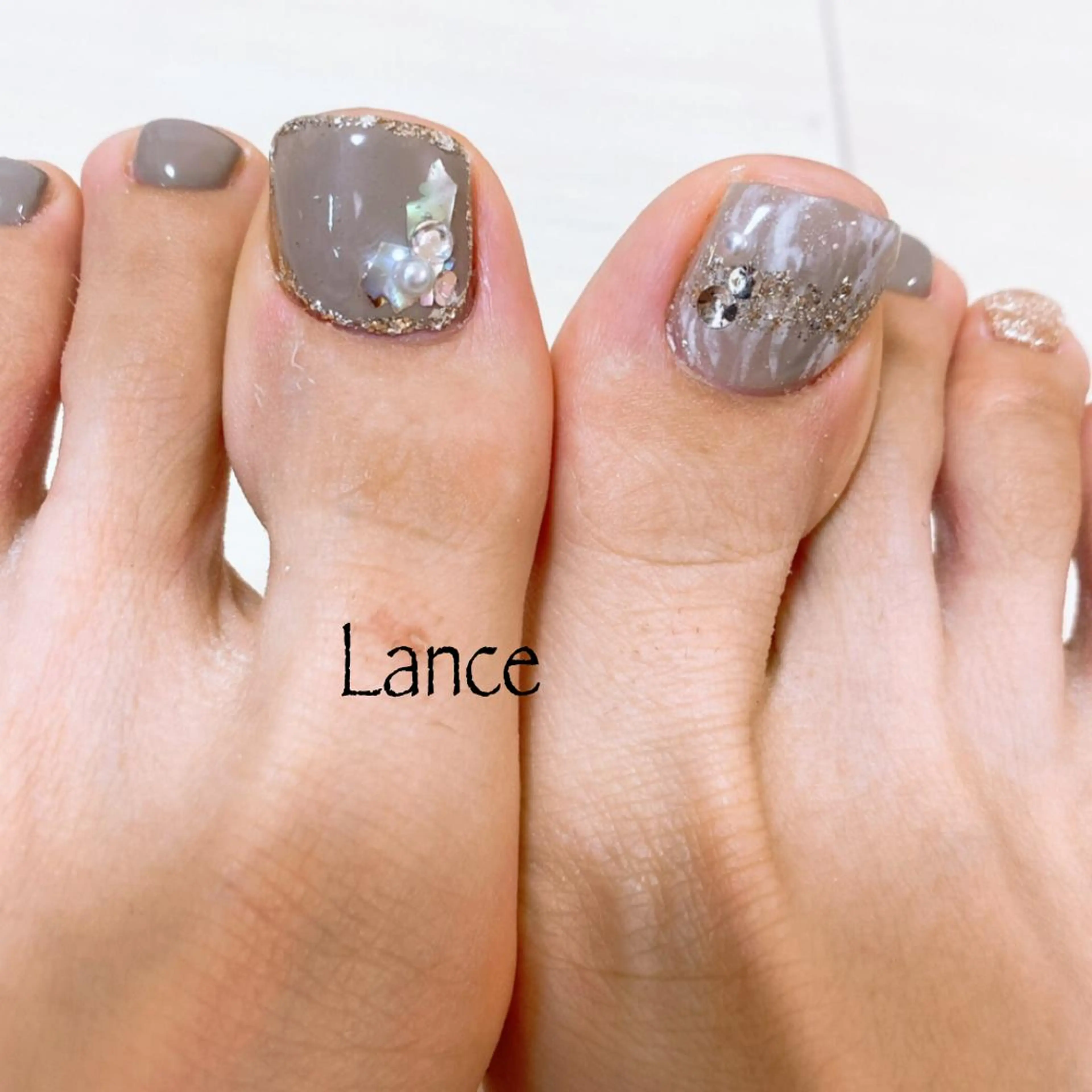 ショート フットネイル Lance nailのネイルデザイン